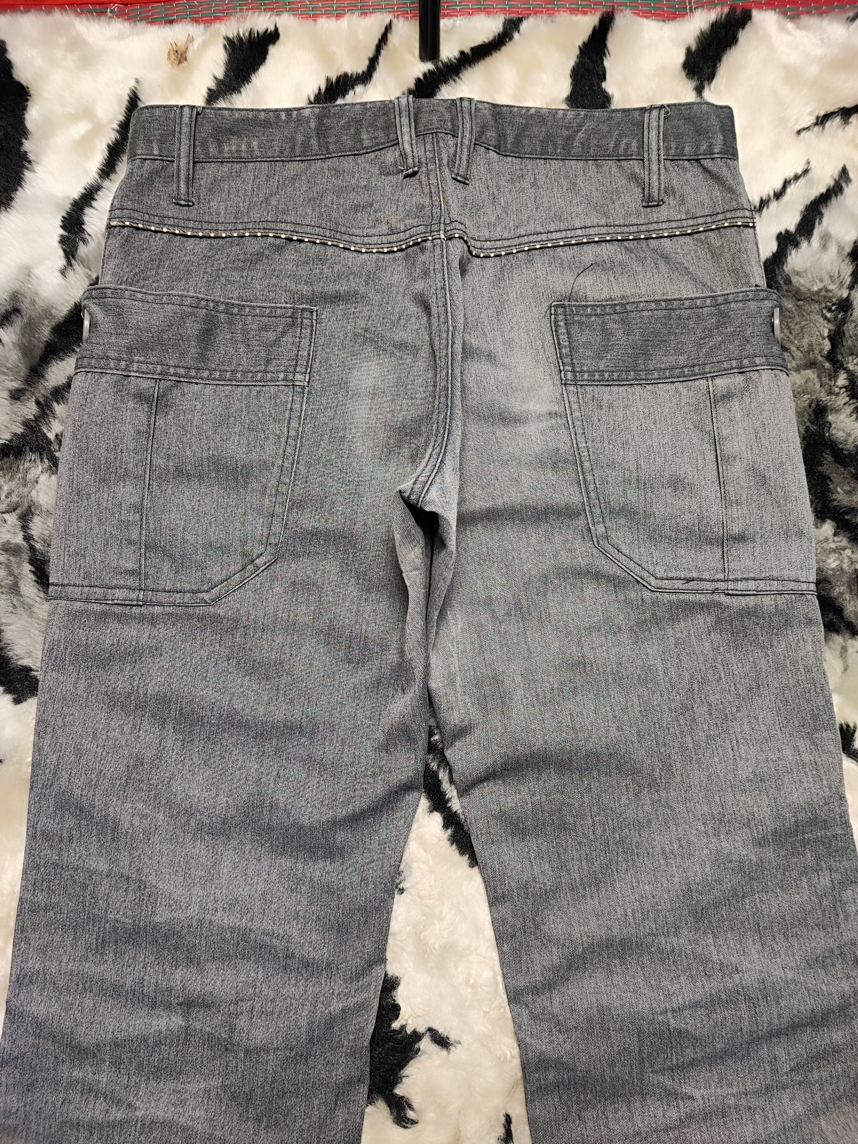 If Six Was Nine DOMINATE HANDCRAFTED BIKER JEANS STYLE Size US 35 - 16 Thumbnail