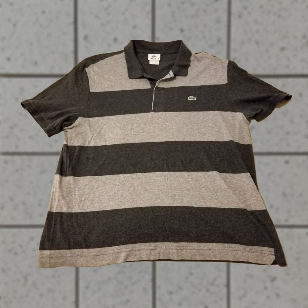 Lacoste Lacoste Polo Shirt XL Gray Cotton Mens Size US XL / EU 56 / 4 - 1 Thumbnail