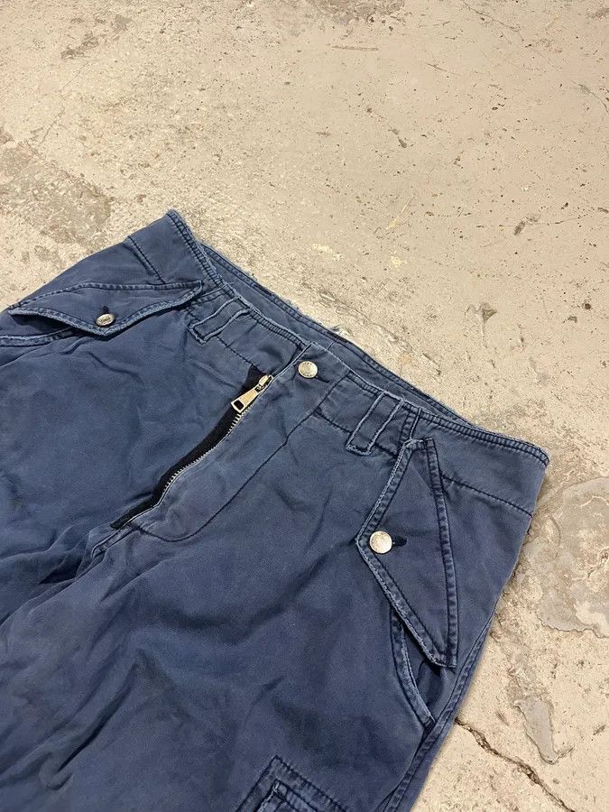 Dolce & Gabbana AW2002 Dolce & Gabbana Cargo Zip Blue Pants Size US 34 / EU 50 - 6 Thumbnail