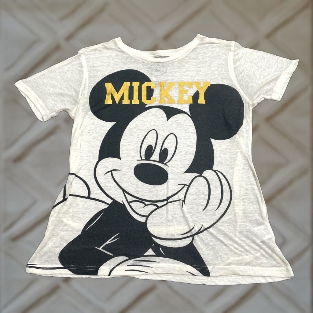 Disney Disney Mickey Mouse Graphic Shirt Womens 2XL White Round Neck Casual Tee Size XXL / US 16-18 / IT 52-54 - 1 Thumbnail