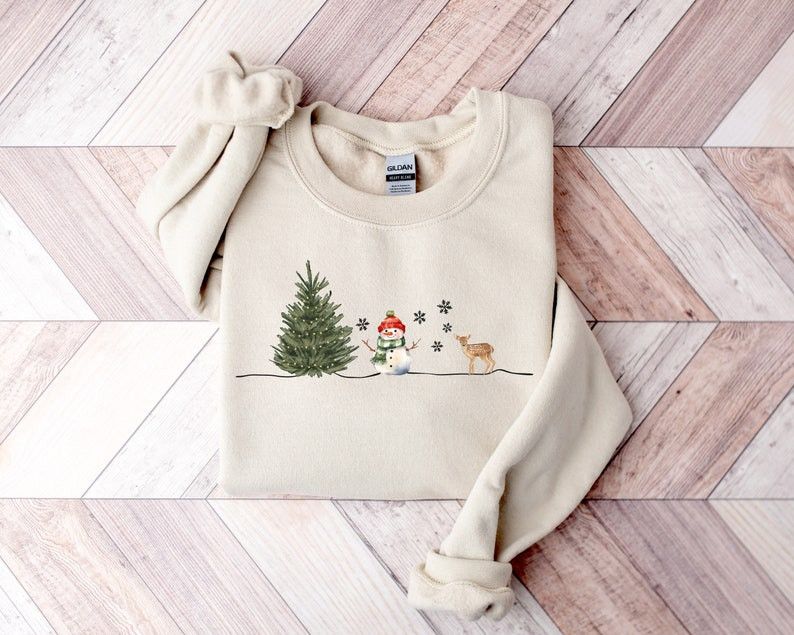 Designer Christmas Snowman Sweatshirt Size M / US 6-8 / IT 42-44 - 1 Thumbnail