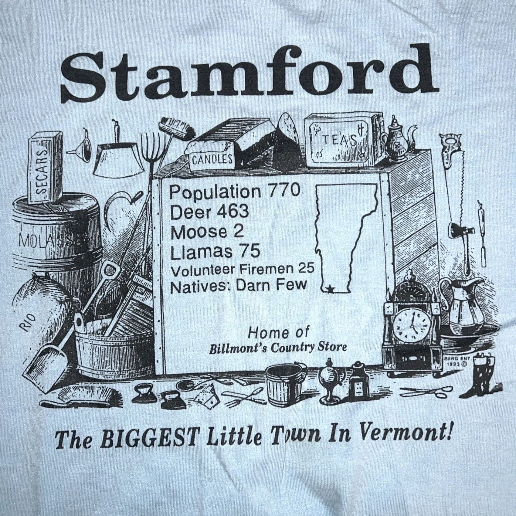 Vintage VTG SINGLE STITCH (Stamford) Graphic T-Shirt Mens Size M Blue Stitch Mens M VTG T-Shirt Graphic Size US M / EU 48-50 / 2 - 2 Thumbnail