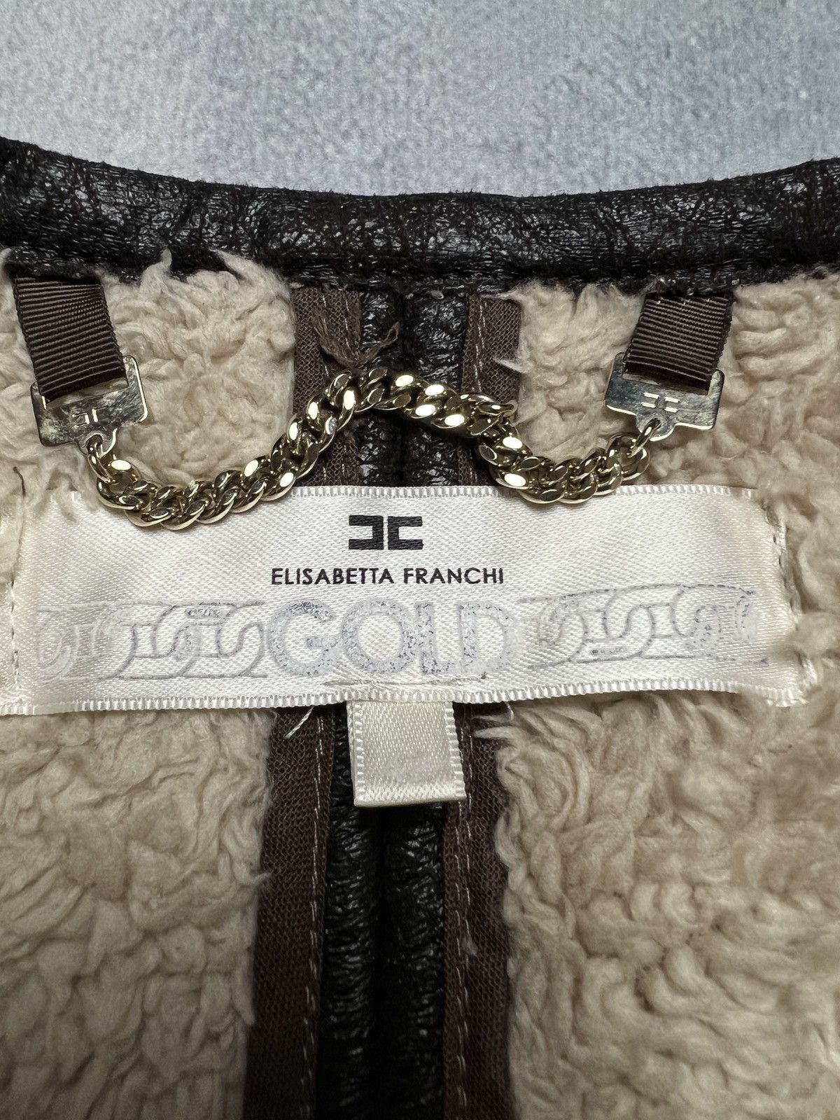 Elisabetta Franchi Elisabetta Franchi Fur Zip-Up Jacket Moto Biker Style Zipper Size M / US 6-8 / IT 42-44 - 11 Thumbnail