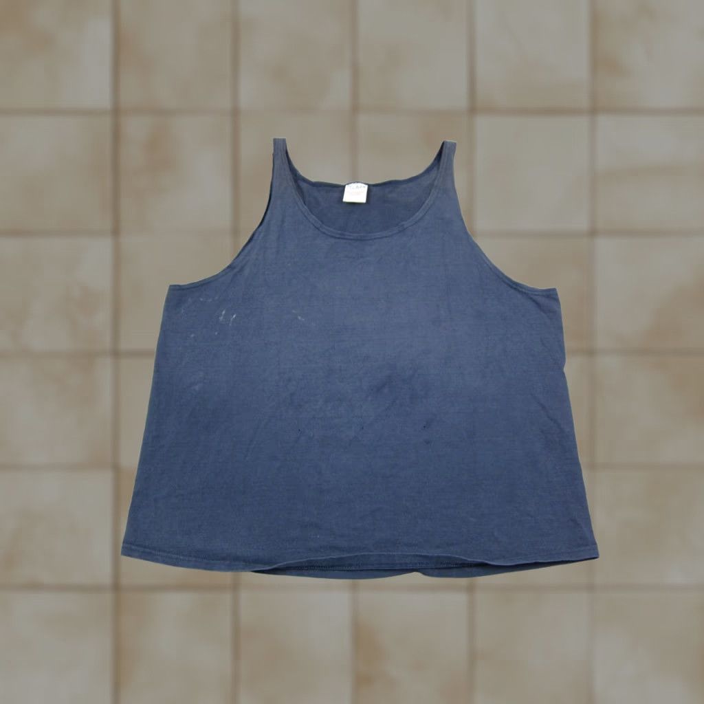 Vintage VINTAGE Pluma Shirt Tank Mens XL Blue Heavyweight Cotton 90s USA 70s Outdoor Sports Size US XL / EU 56 / 4 - 1 Thumbnail