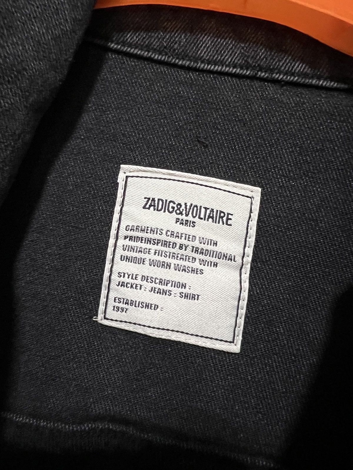Zadig & Voltaire Zadig & Voltaire Kioky Grunge Eagle Trucker Jacket Size M / US 6-8 / IT 42-44 - 9 Thumbnail