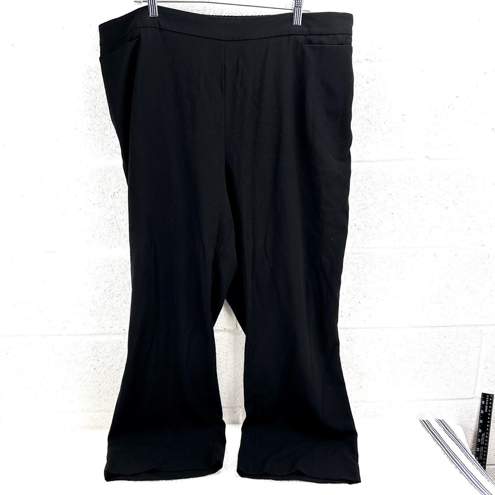 Other Catherines Refined Pants Pull On Black Plus Women’s Sz 2X Size 34" / US 12 / IT 48 - 1 Thumbnail