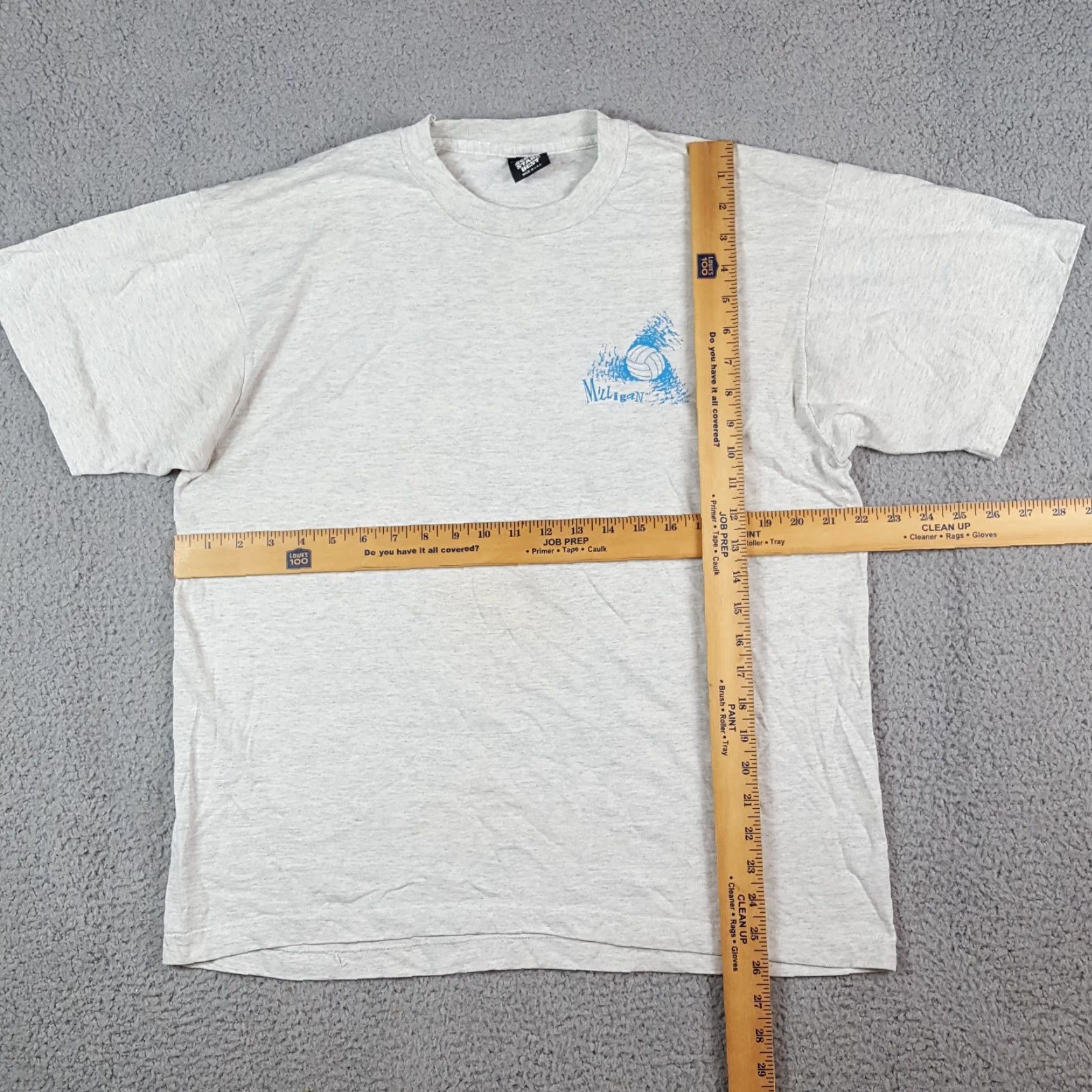Vintage VINTAGE Milligan University Volleyball Shirt XL Mens 1990s 90s College Sports T Shirt Gray Cotton Embroidered Logo Size US XL / EU 56 / 4 - 8 Thumbnail