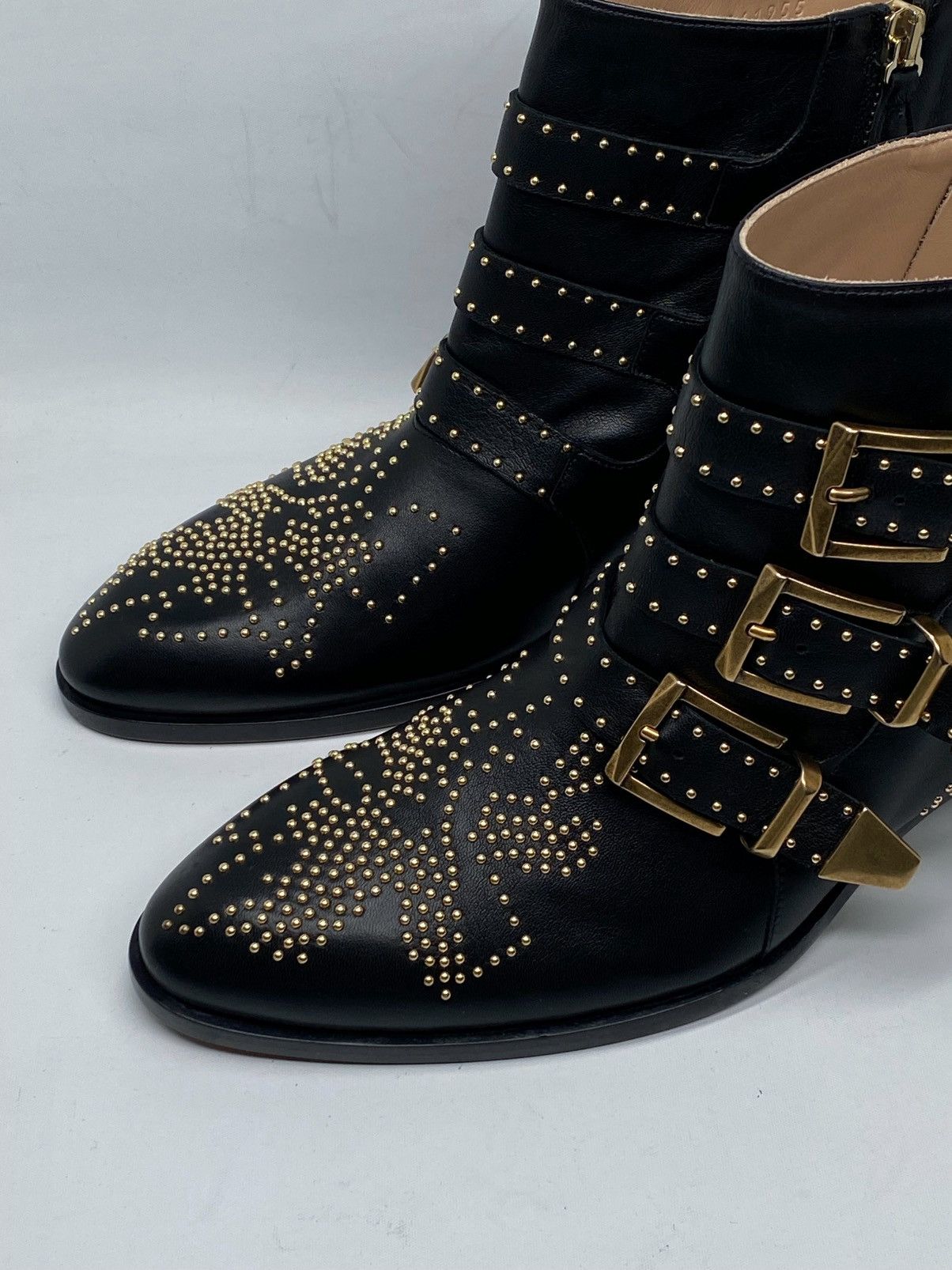 Chloe Chloe Susanna Pointed-Toe Studded Booties size 40 Size US 10 / IT 40 - 7 Thumbnail