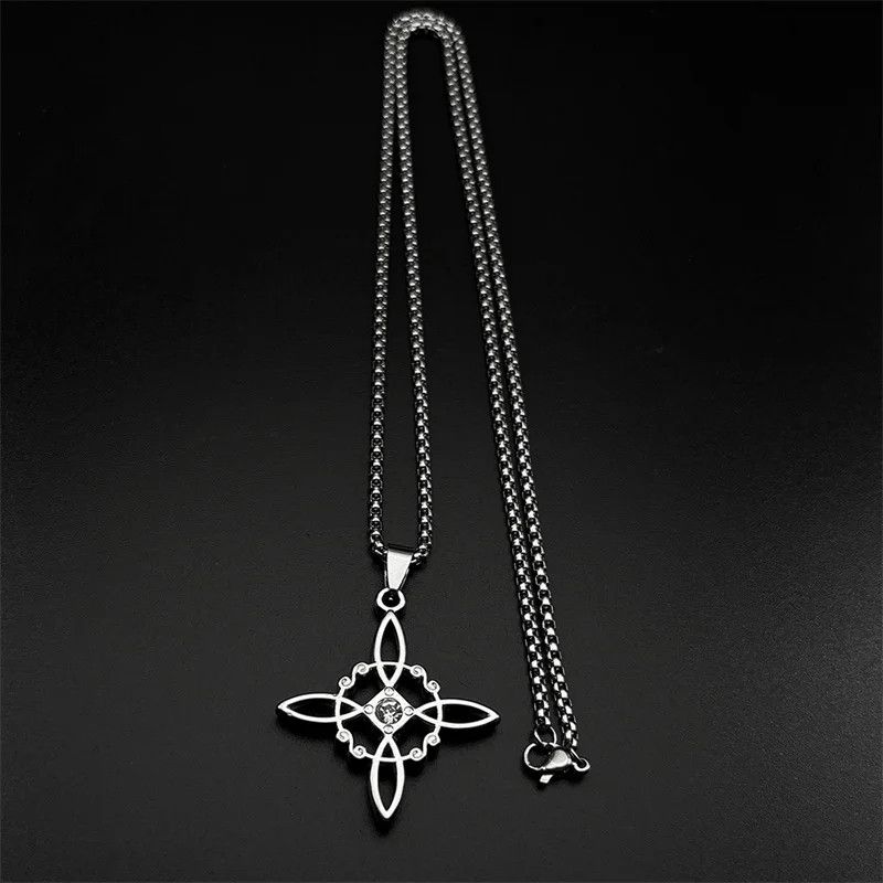 Jewelry Witch Knot Pendant Charms Necklace Emblem Size ONE SIZE - 4 Thumbnail