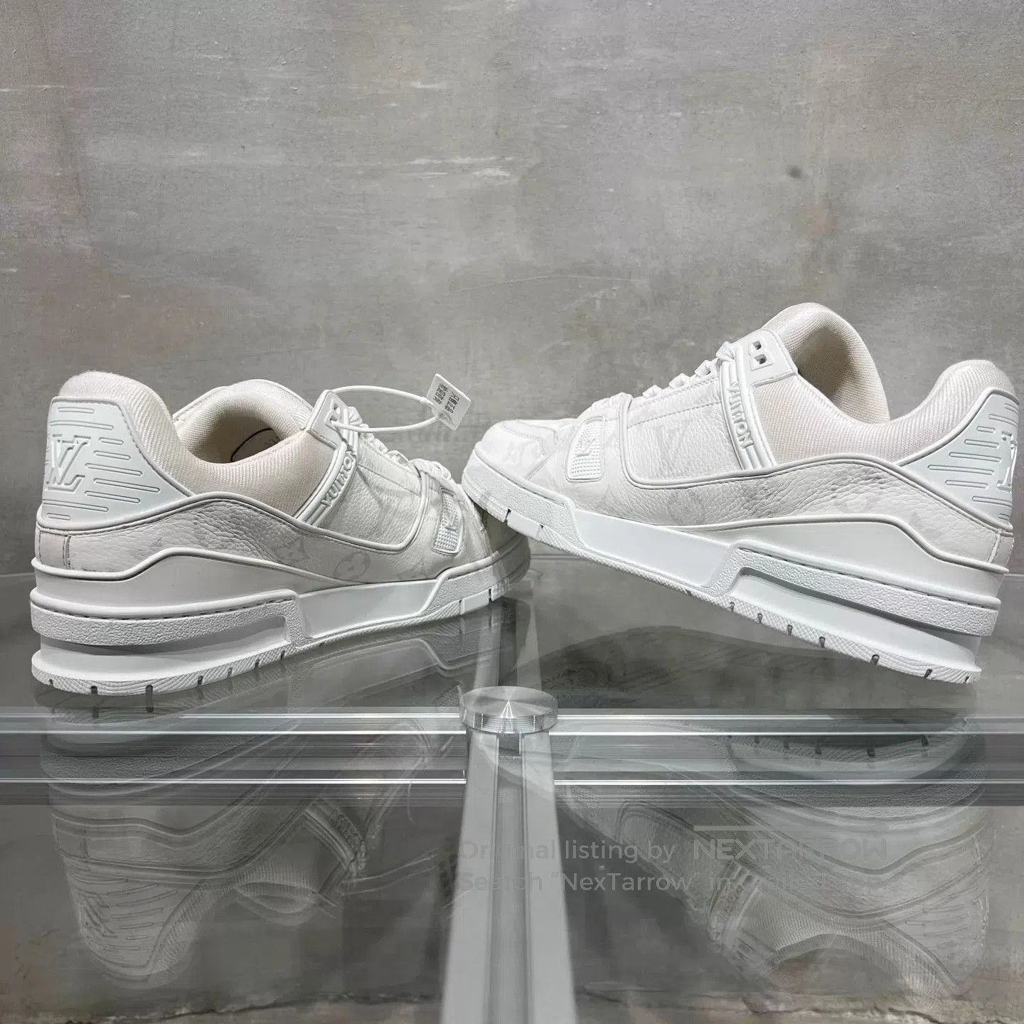 Louis Vuitton White Low-Top Sneakers Size 8.5. Size US 8.5 / EU 41-42 - 5 Thumbnail