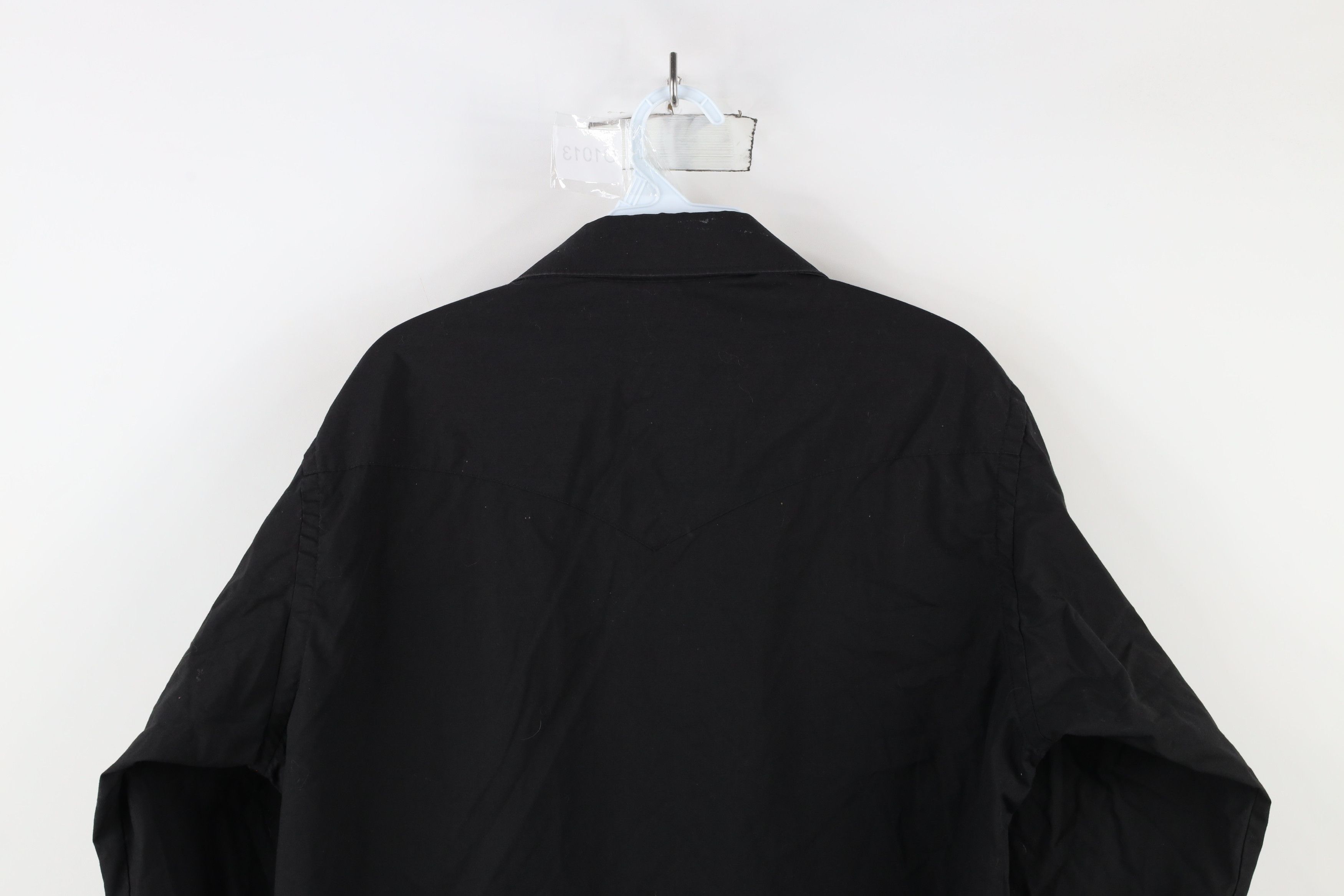 Vintage × Wrangler Vintage 90s Wrangler Western Snap Button Shirt Black USA Size US M / EU 48-50 / 2 - 13 Thumbnail