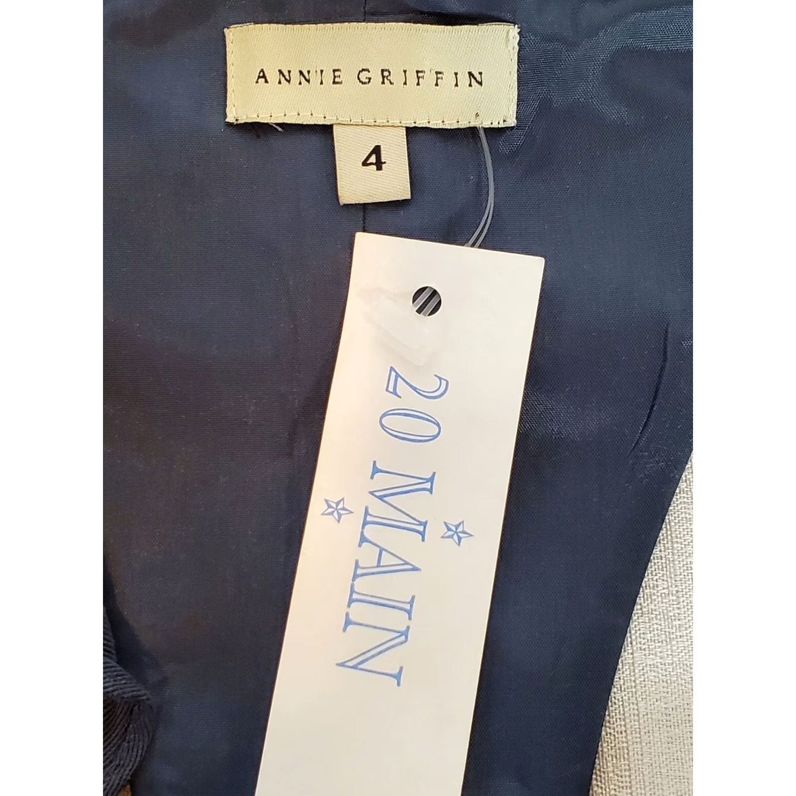 Griffin Annie Griffin Dress Sleeveless Fit & Flare Ruffled Blue T-Back Women's Sz 4 New Size S / US 4 / IT 40 - 3 Thumbnail