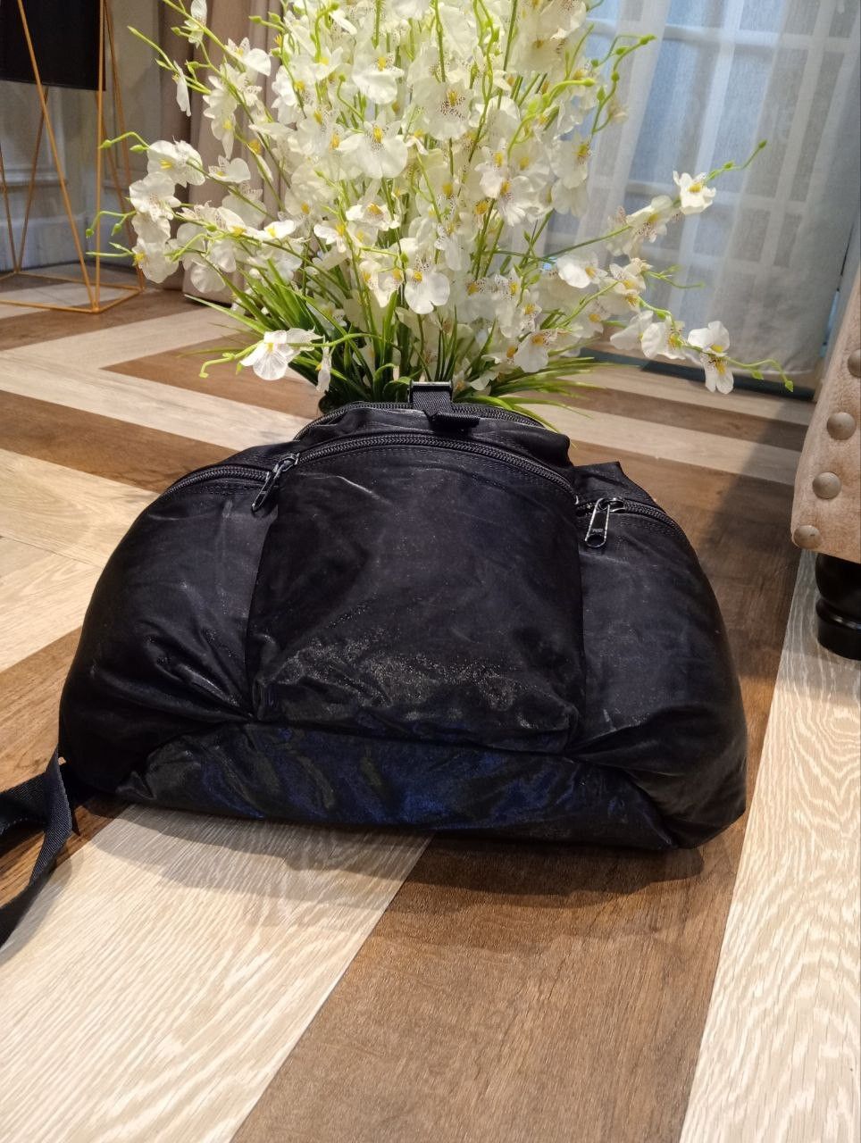 agnes b. VINTAGE AGNES B. VOYAGE BLACK CARGO BACKPACK Size ONE SIZE - 4 Thumbnail