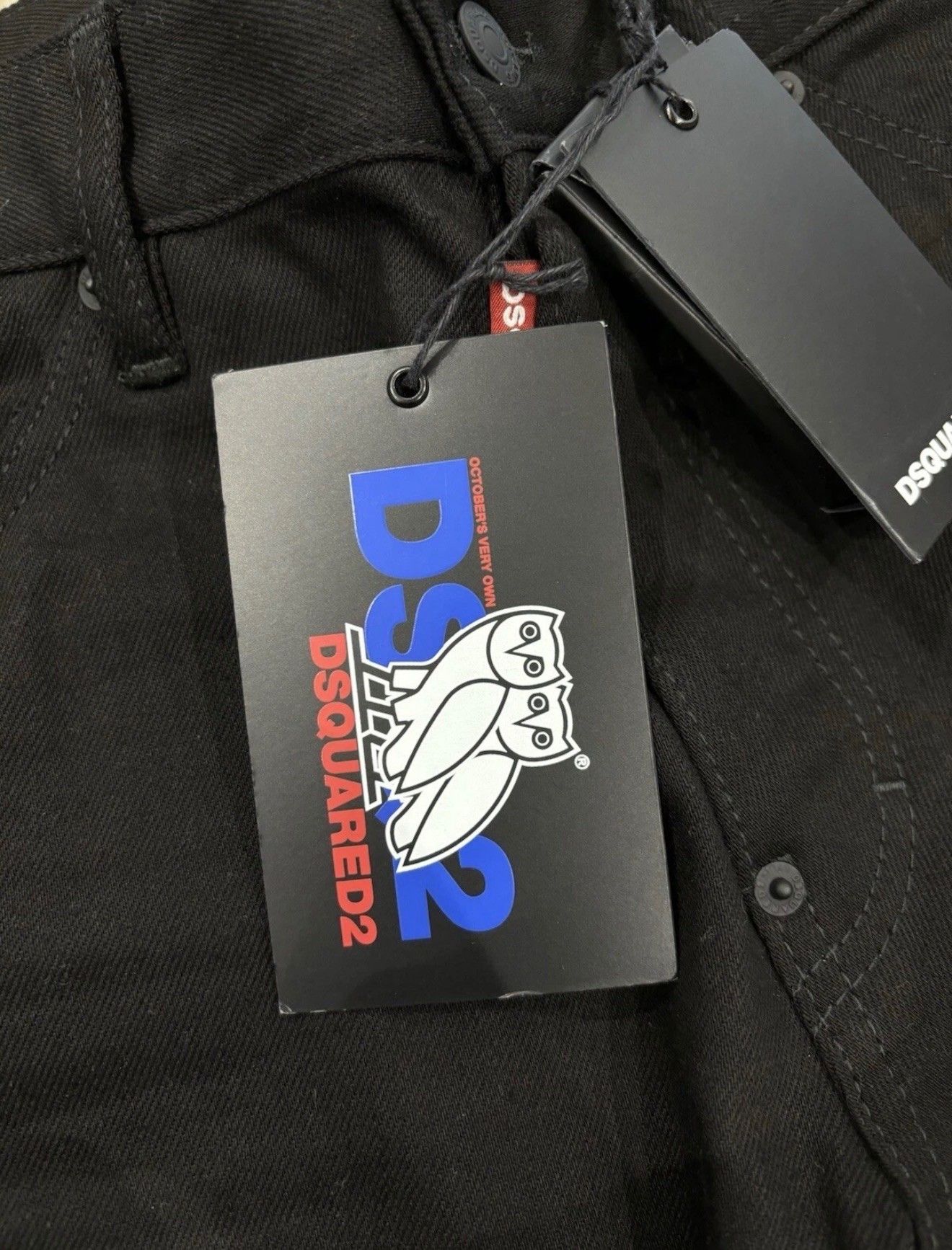 October's Very Own OVO X DSQUARED2 Jeans Black Size US 32 / EU 48 - 5 Thumbnail