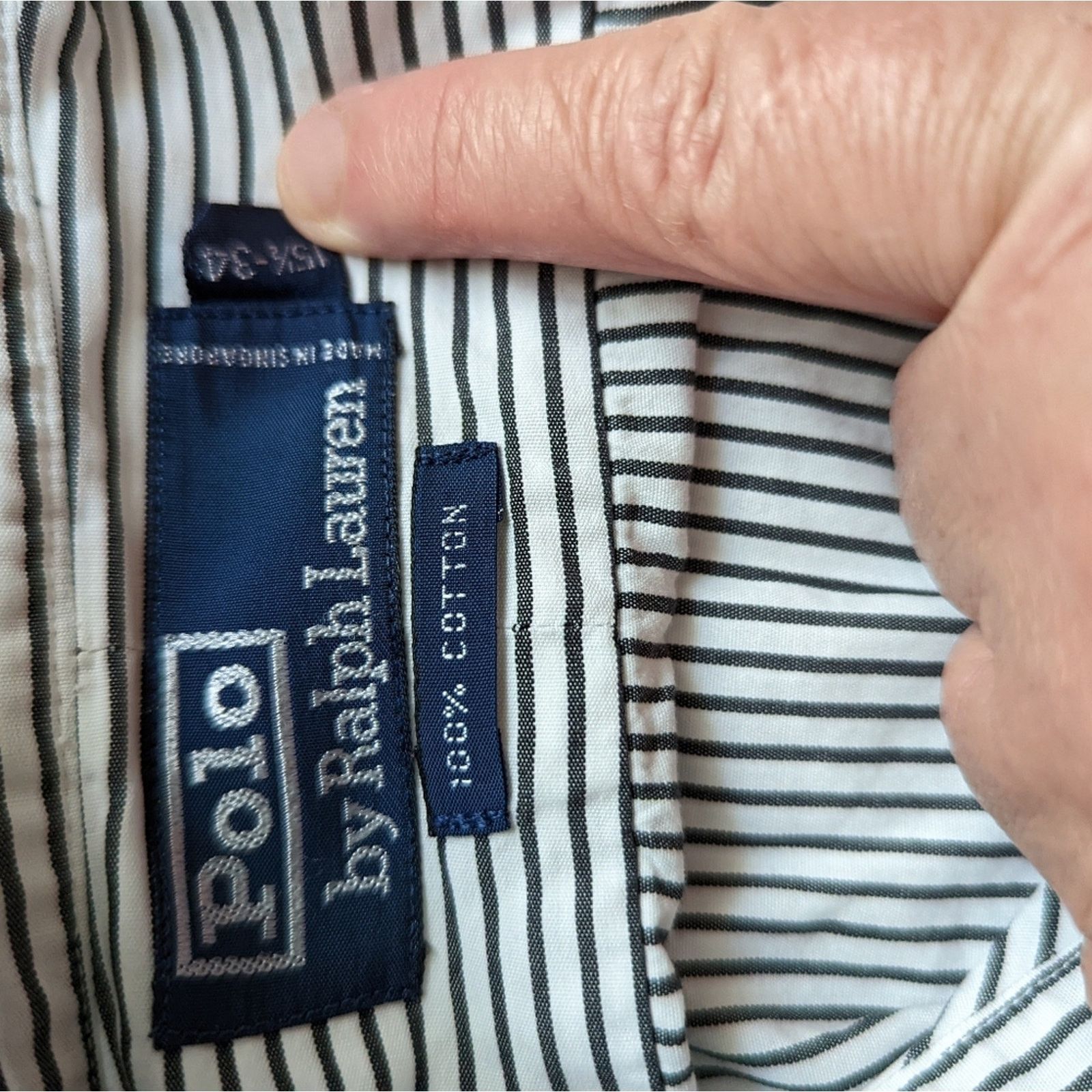 Polo Ralph Lauren Polo Ralph Lauren Men's Striped Button Front Shirt 34 Size US XXS / EU 40 - 2 Thumbnail