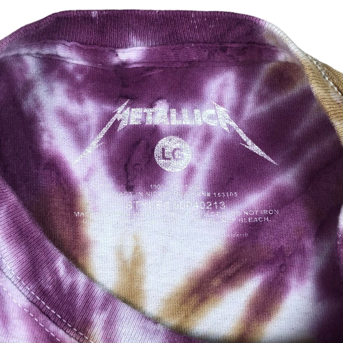 Band Tees × Metallica Metallica Pushead Sun Rock Band Tye Dye Shirt Adult Large Size US L / EU 52-54 / 3 - 3 Thumbnail