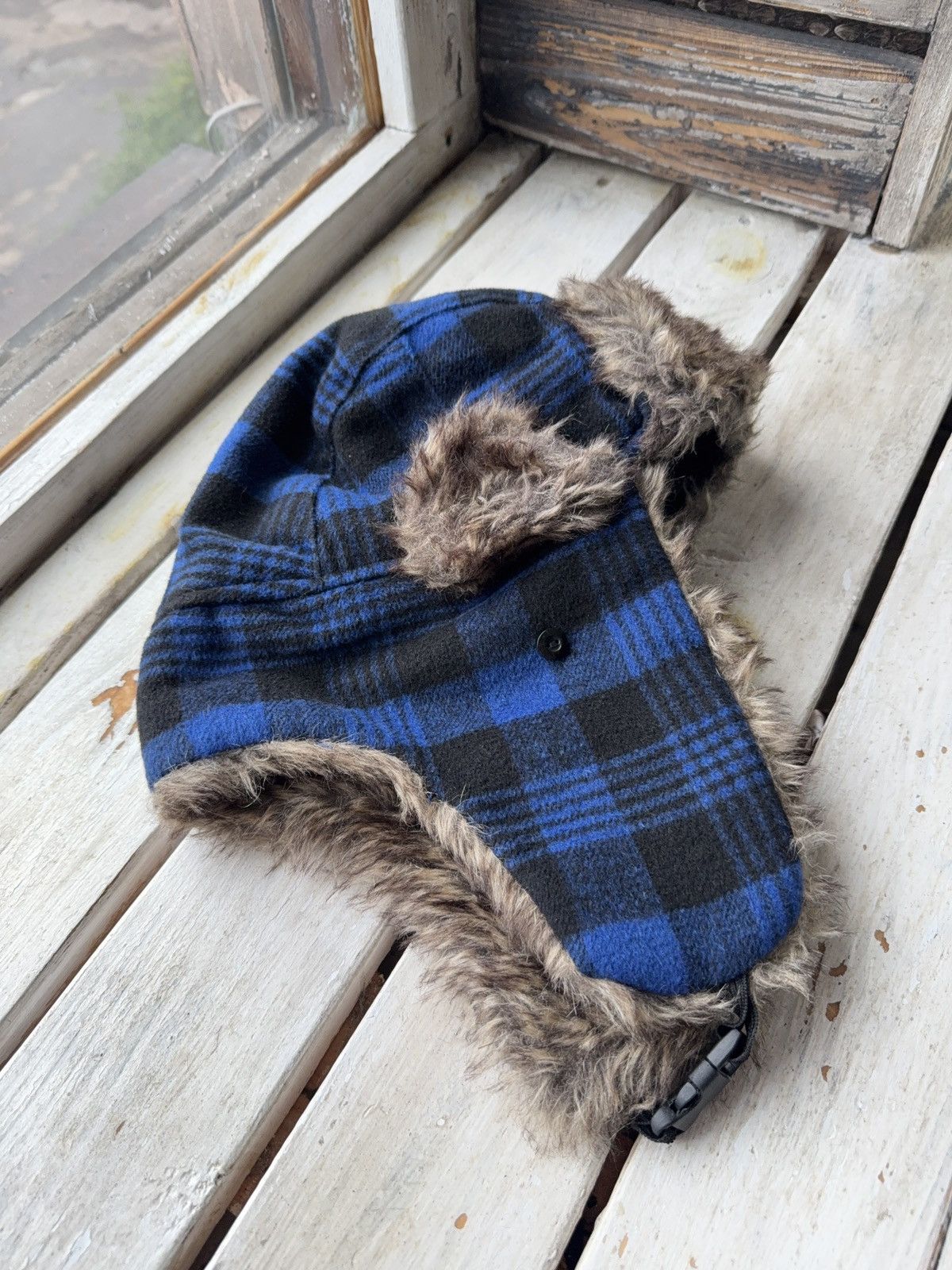 Vintage Y2K HYPE FUZZY MOHAIRE AVIATOR USSR USHANKA HAT Alt Retro Size ONE SIZE - 6 Thumbnail