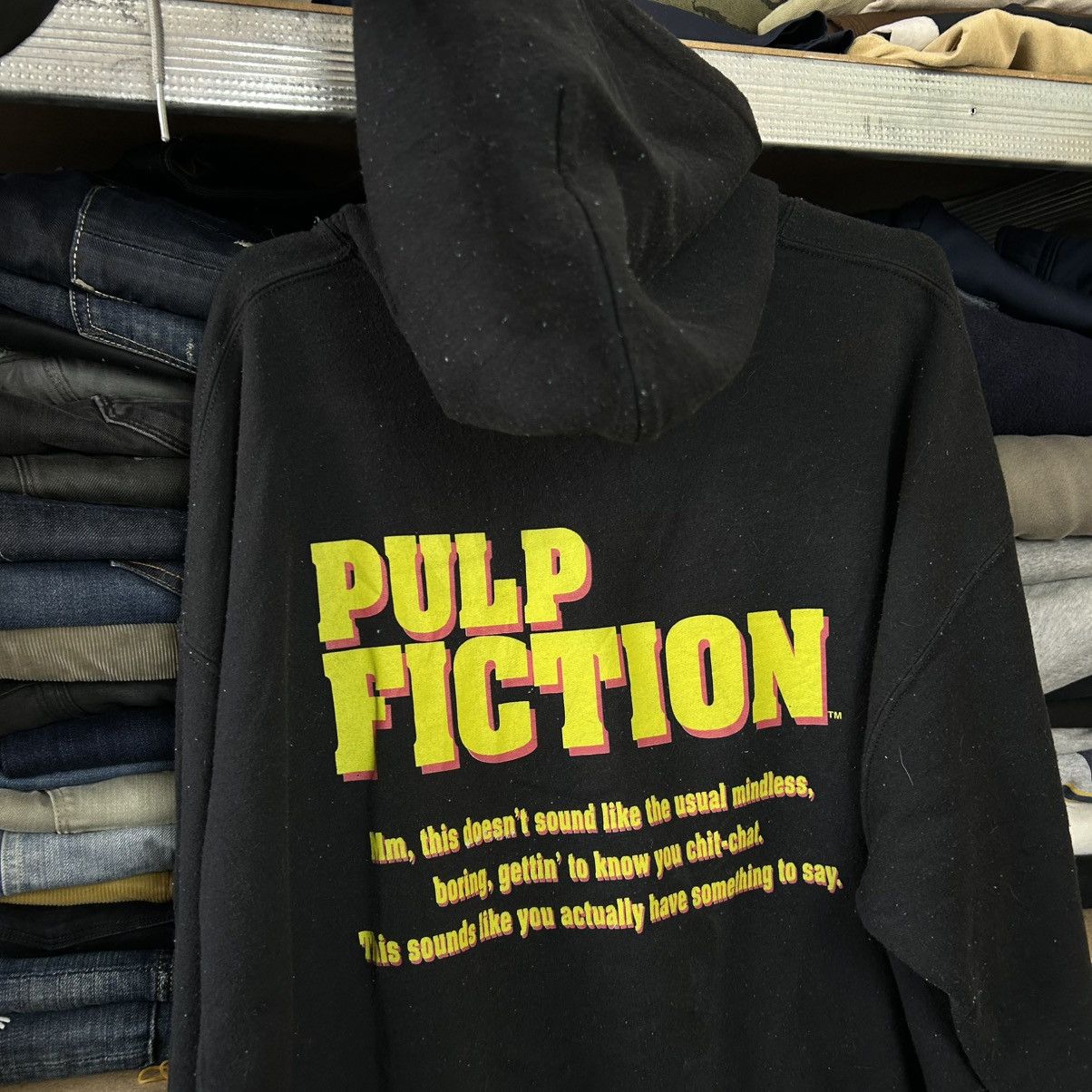 Cartoon Network Vintage Pulp Fiction Big Logo Movie Streetwear hoodie size L Size US L / EU 52-54 / 3 - 8 Thumbnail