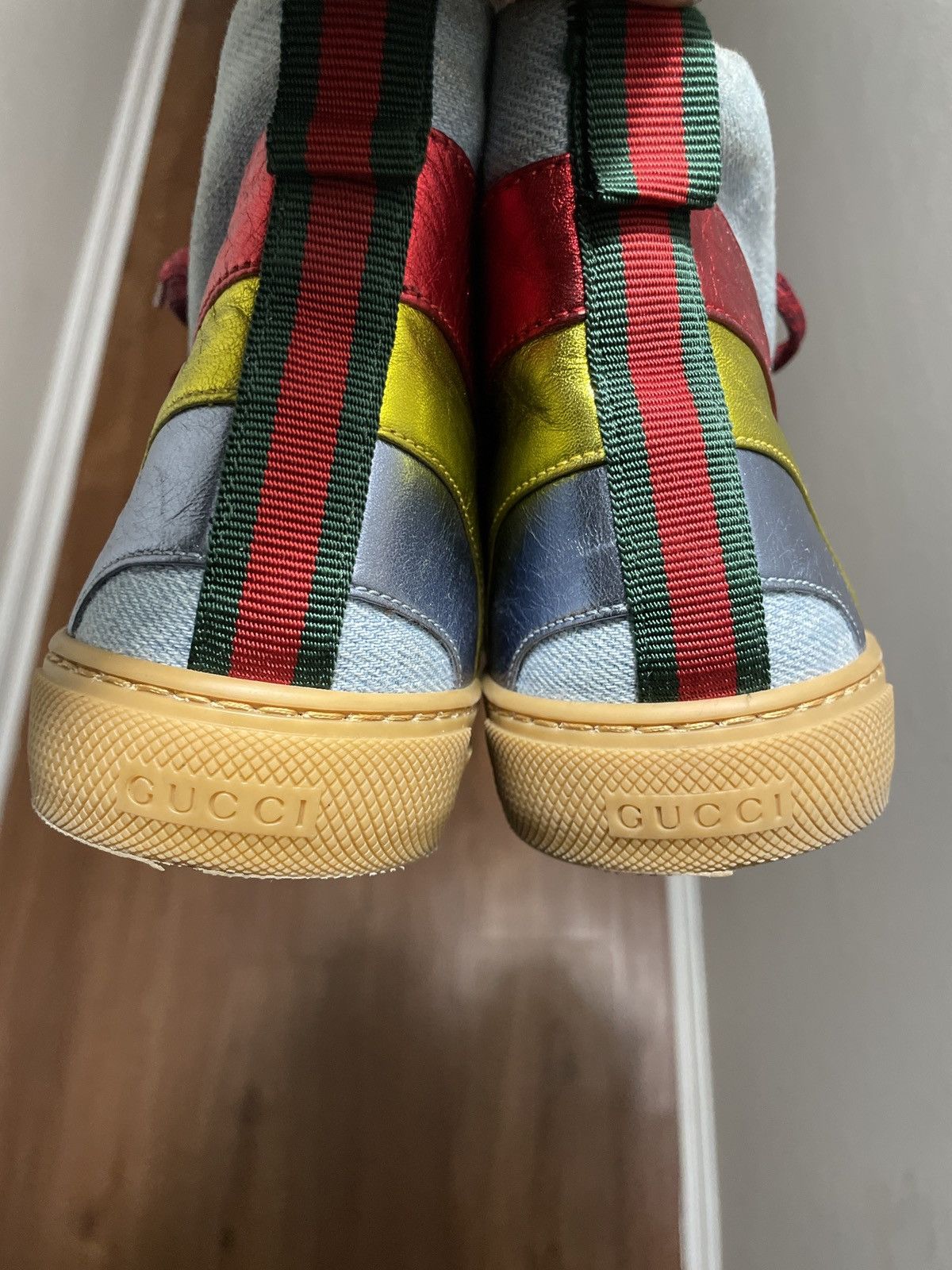 Gucci Gucci denim high ‘Rainbow’ Size US 9 / EU 42 - 4 Thumbnail