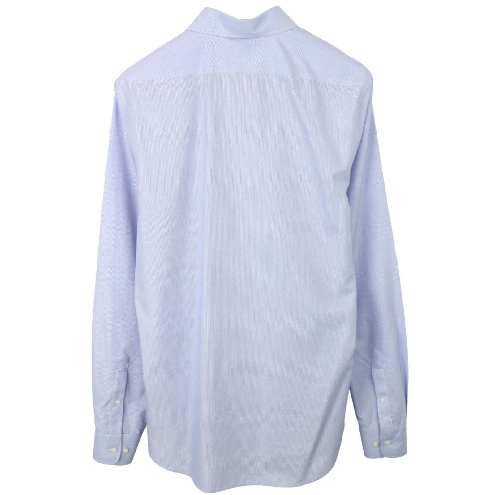Suitsupply Suitsupply Formal Shirt Men Pinstriped Extra Slim Fit 42-7 / 16 1/2L Blue Dress Shirt"} Size 42R - 2 Thumbnail