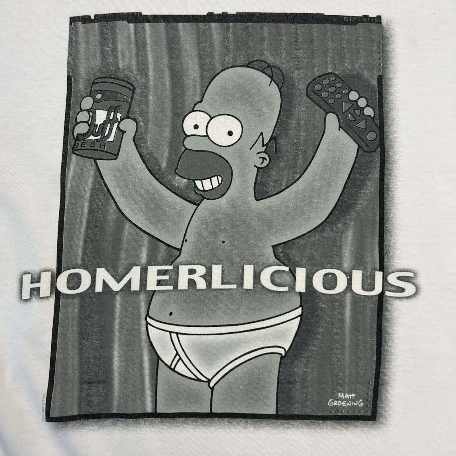 Cartoon Network Vintage 2001 The Simpsons T Shirt Homerlicious Cartoon Tee Size US M / EU 48-50 / 2 - 2 Thumbnail