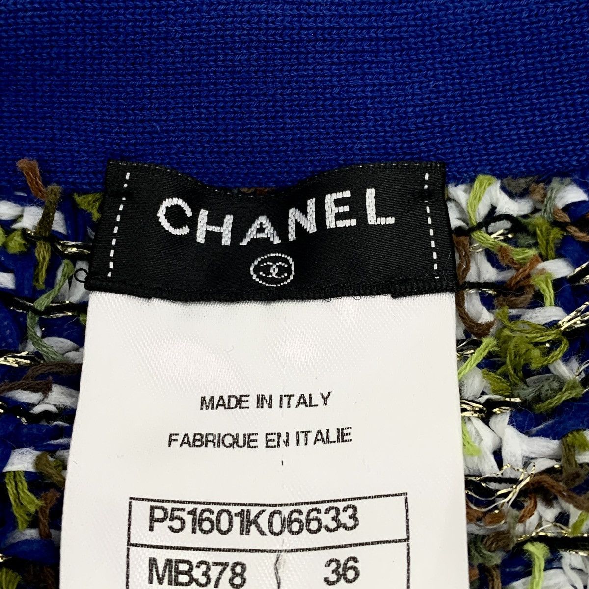Chanel Chanel Blue Woven Tweed Mini Skirt K26WX Size 25" / US 0 / IT 36 - 5 Thumbnail