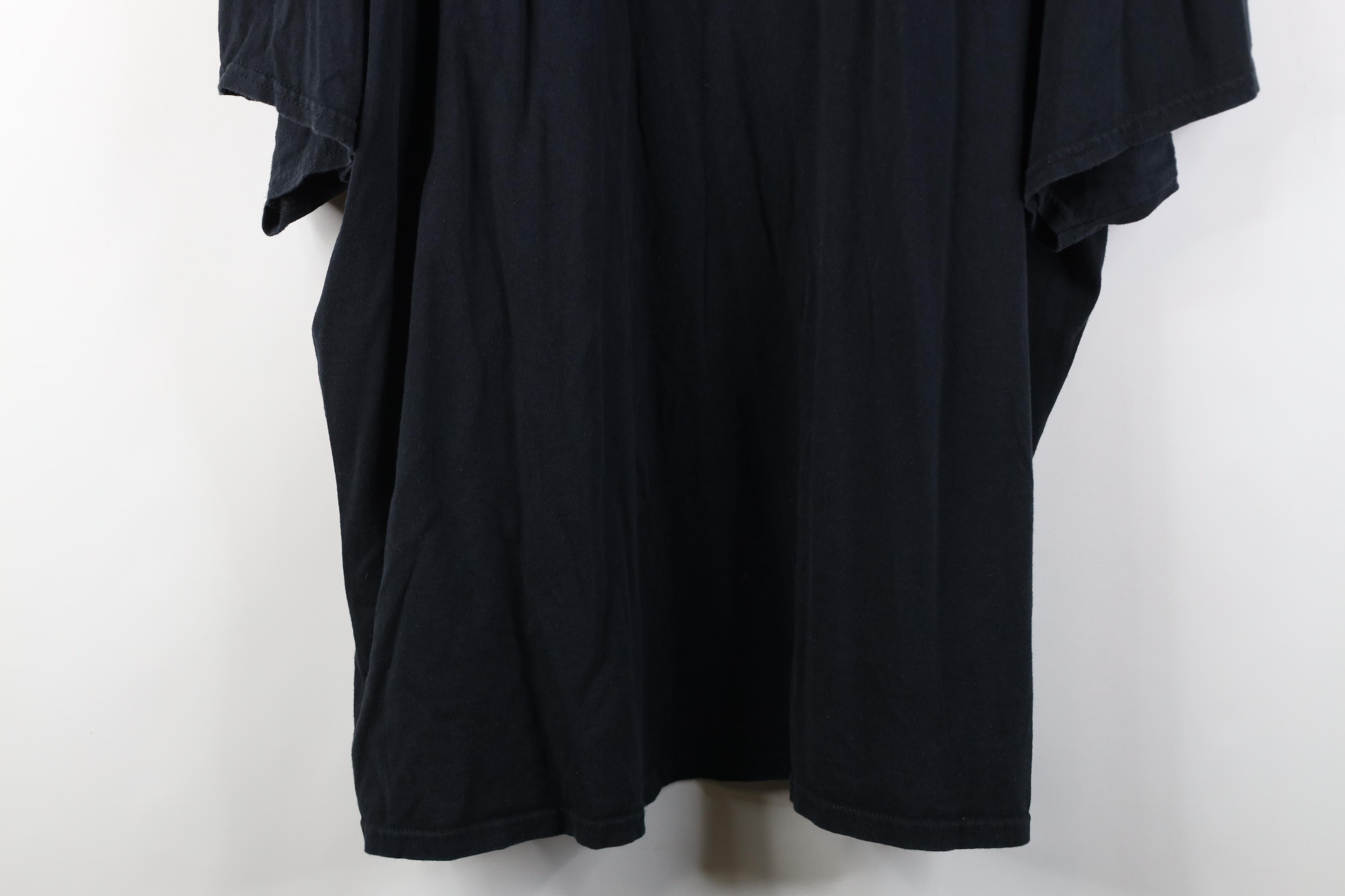 Vintage Vintage 90s Y2K Streetwear Cotton Short Sleeve T-Shirt Black Size US XXL / EU 58 / 5 - 3 Thumbnail
