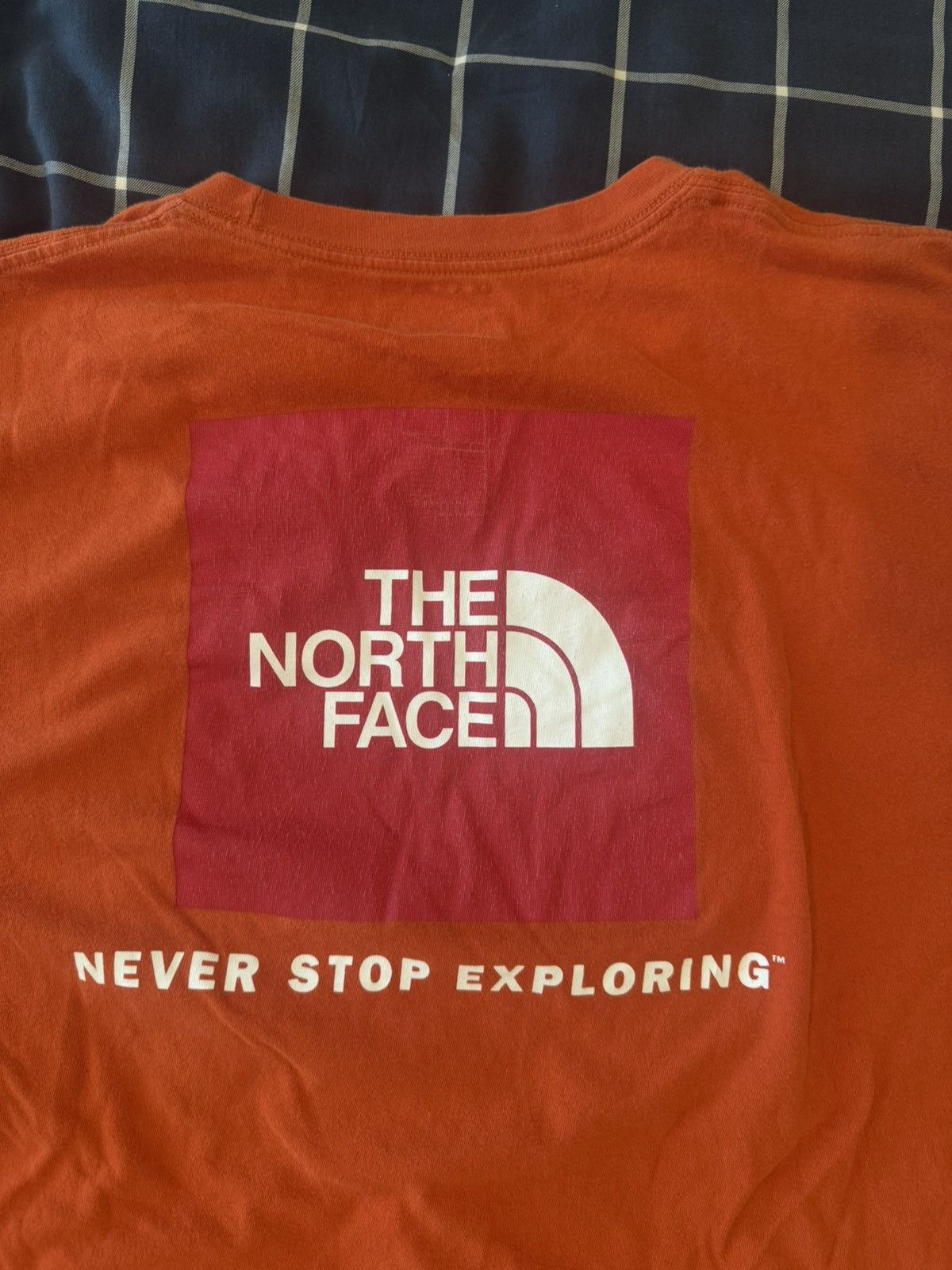 The North Face The North Face Orange Box Logo Tee Men's T-Shirt Size Large Size US L / EU 52-54 / 3 - 5 Thumbnail