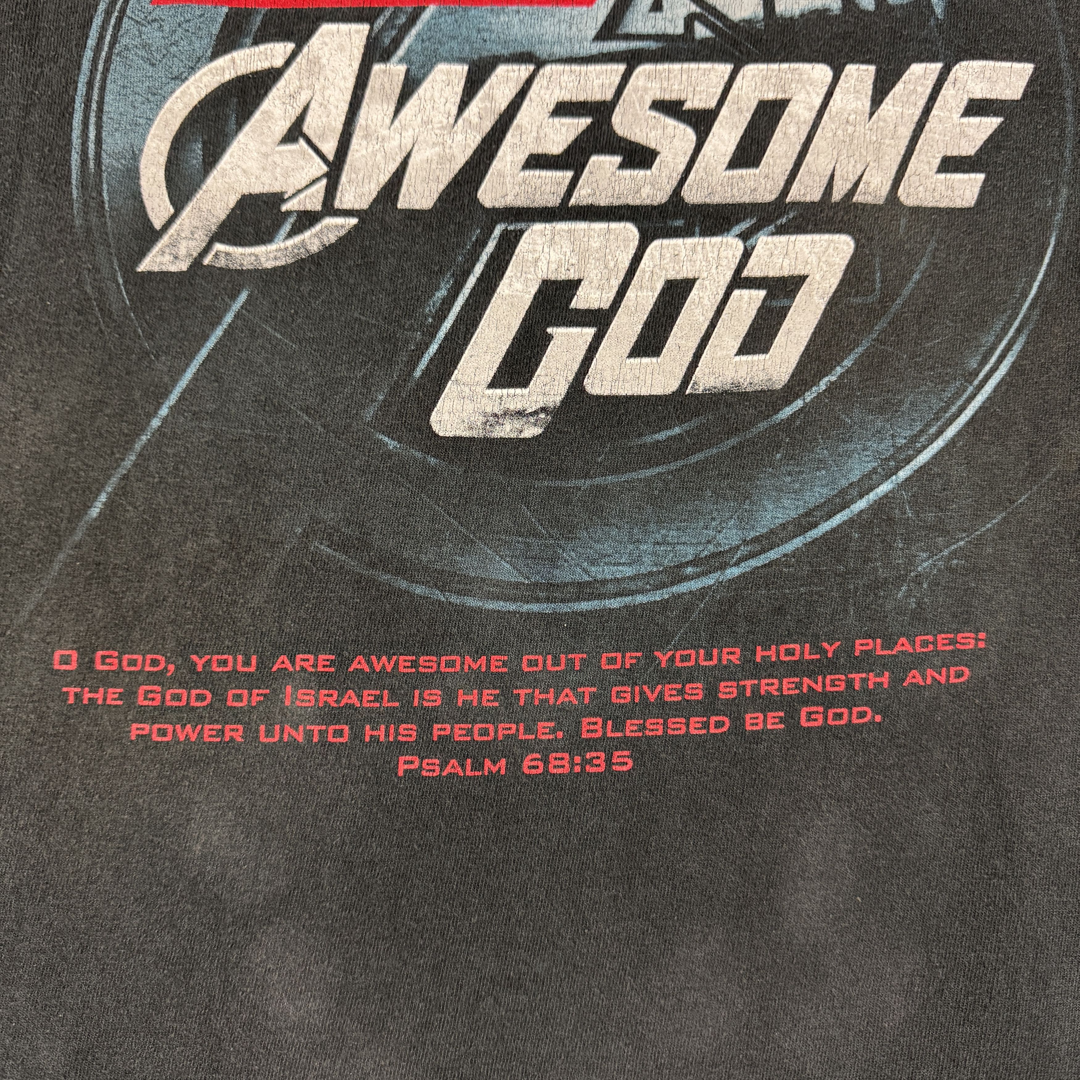 Vintage 2000s Jesus Marvel Avengers Parody Longsleeve Size US XXL / EU 58 / 5 - 9 Thumbnail