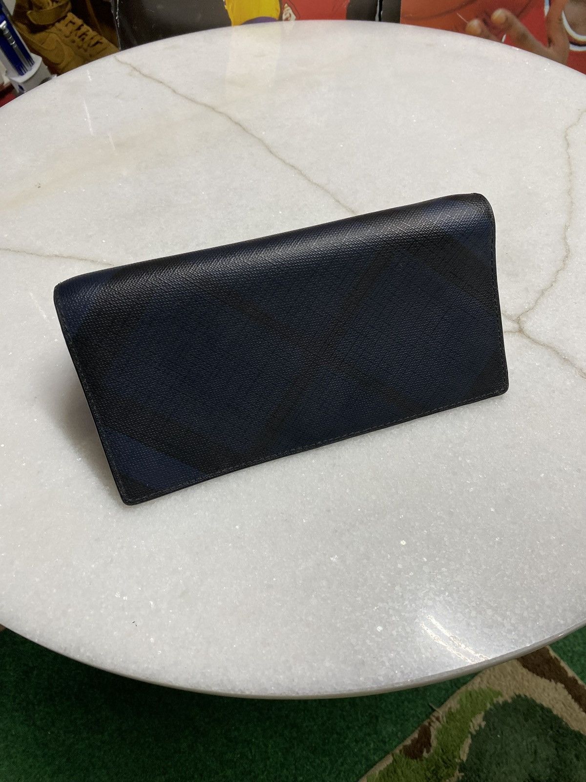 Burberry Burberry Check Long Wallet Navy Women’s Card Holder Size ONE SIZE - 7 Thumbnail