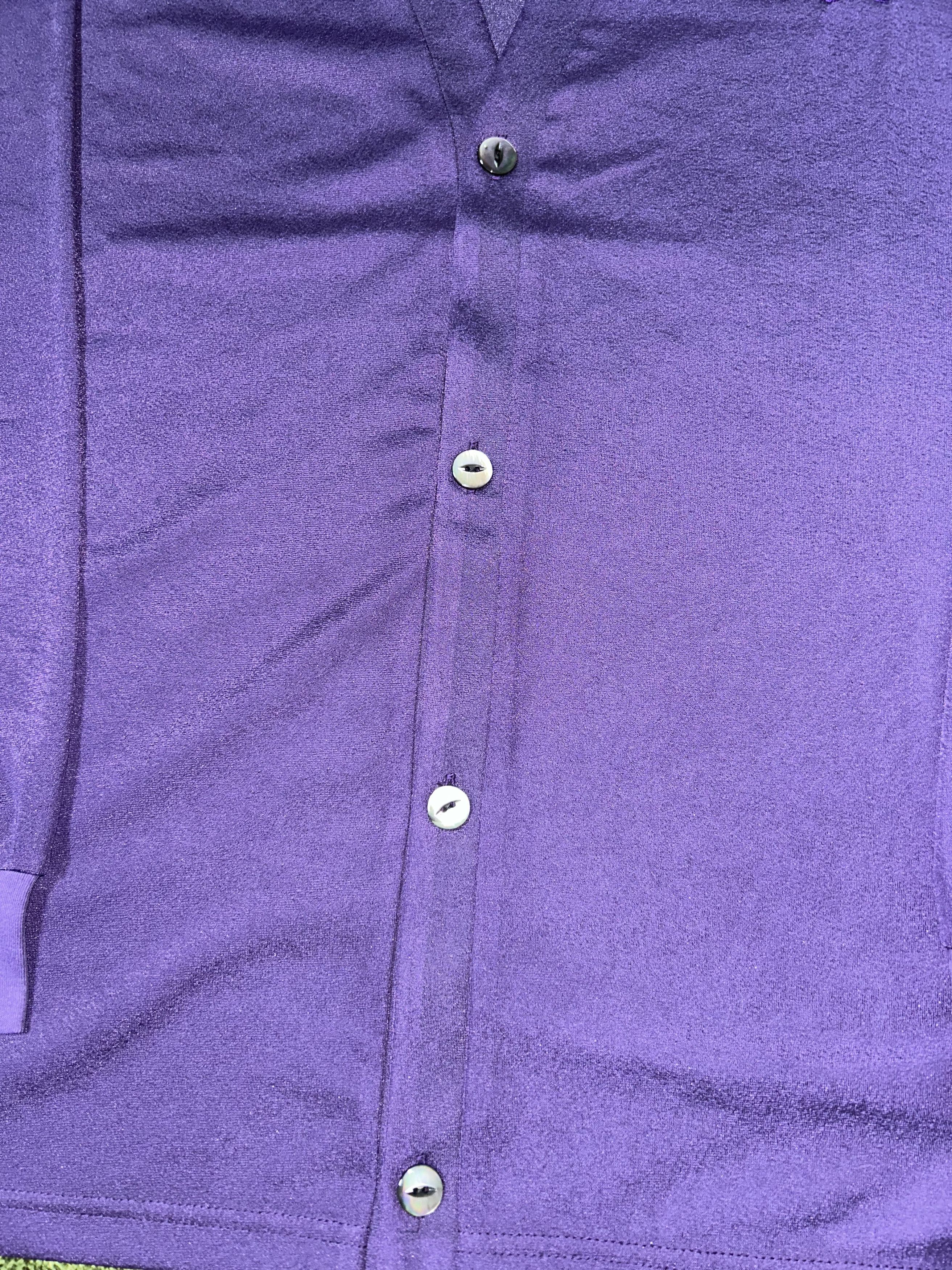 Needles [L] needles poly v-neck jersery cardigan purple Size US XL / EU 56 / 4 - 3 Thumbnail