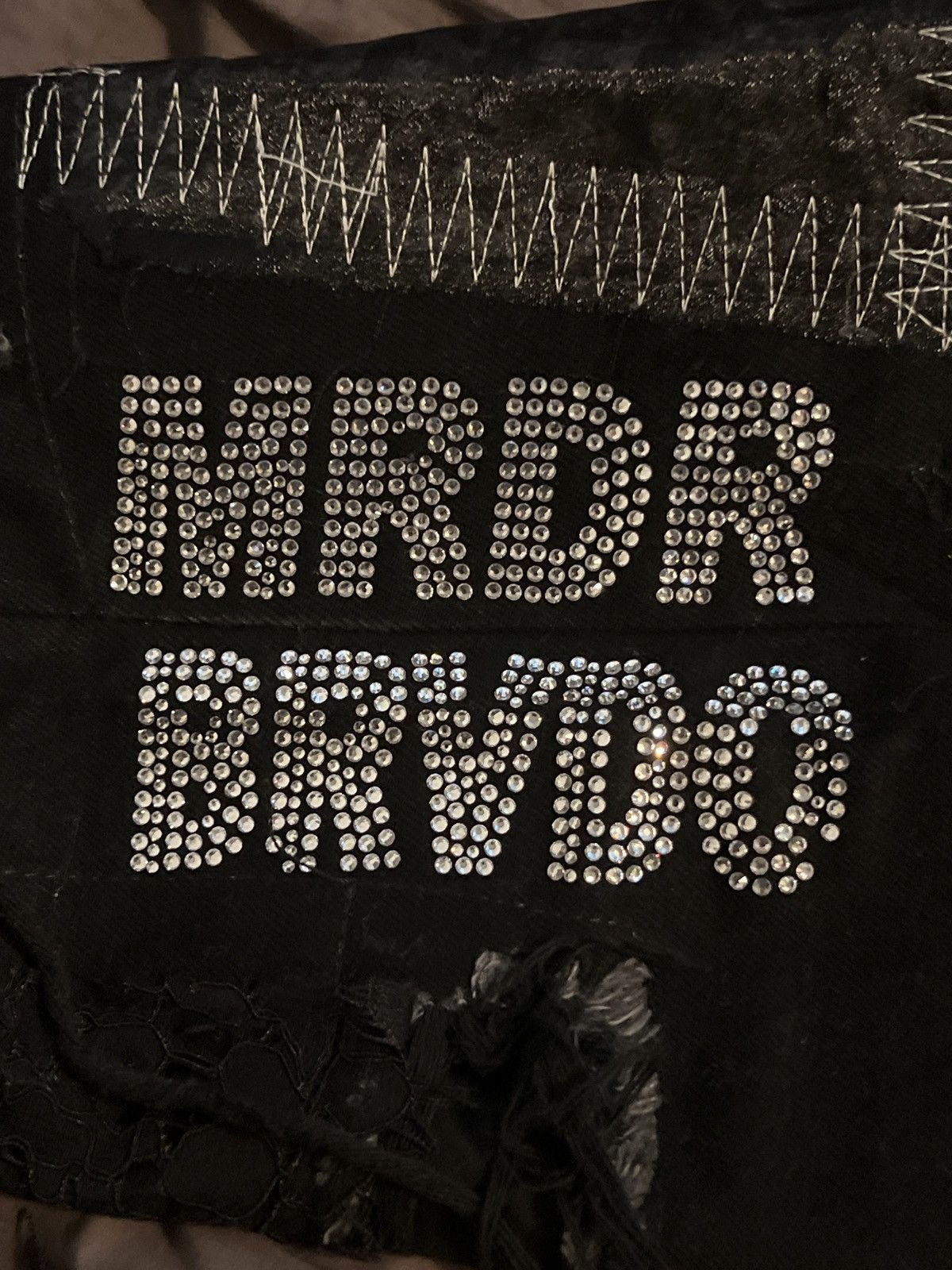 Who Decides War Mrdr brvdo bride lace denim Size US 34 / EU 50 - 5 Thumbnail
