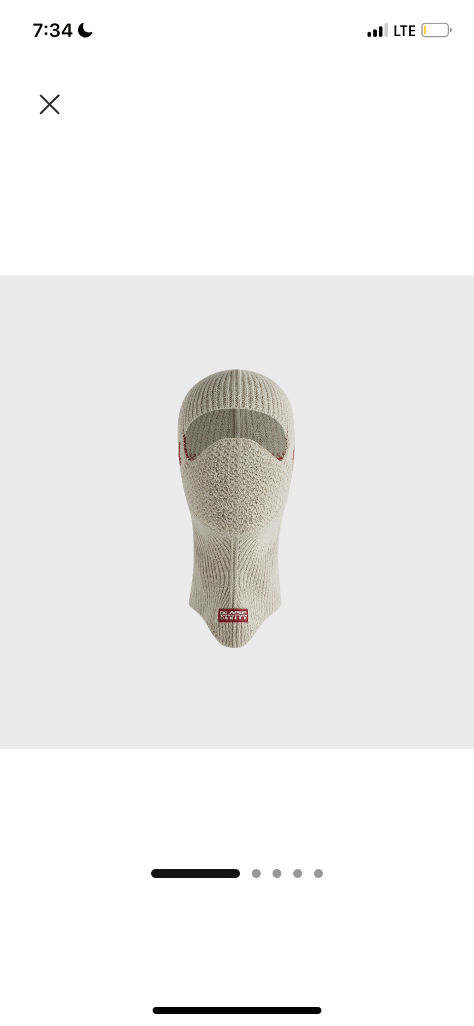 Kith Kith for Oakley Pro ZW Knit Balaclava -Sandrift Size ONE SIZE - 7 Thumbnail