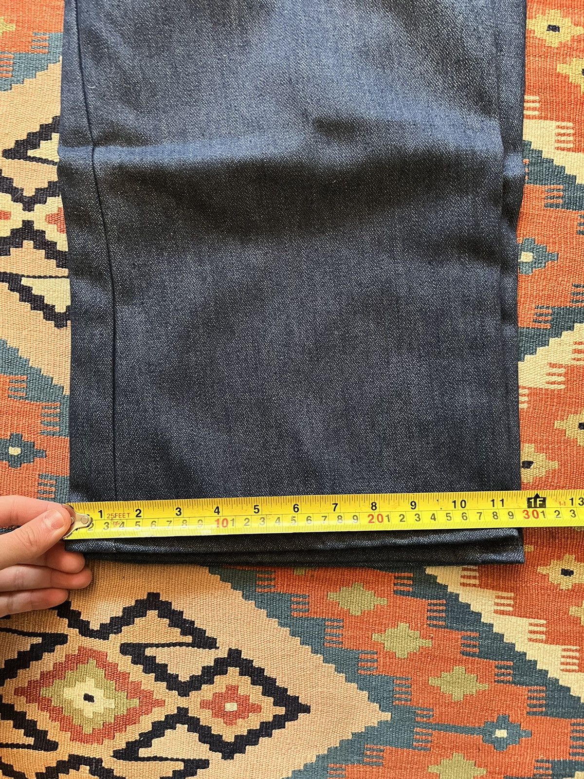 Vintage Vintage wide leg raw sanforized denim RARE Size US 34 / EU 50 - 8 Thumbnail