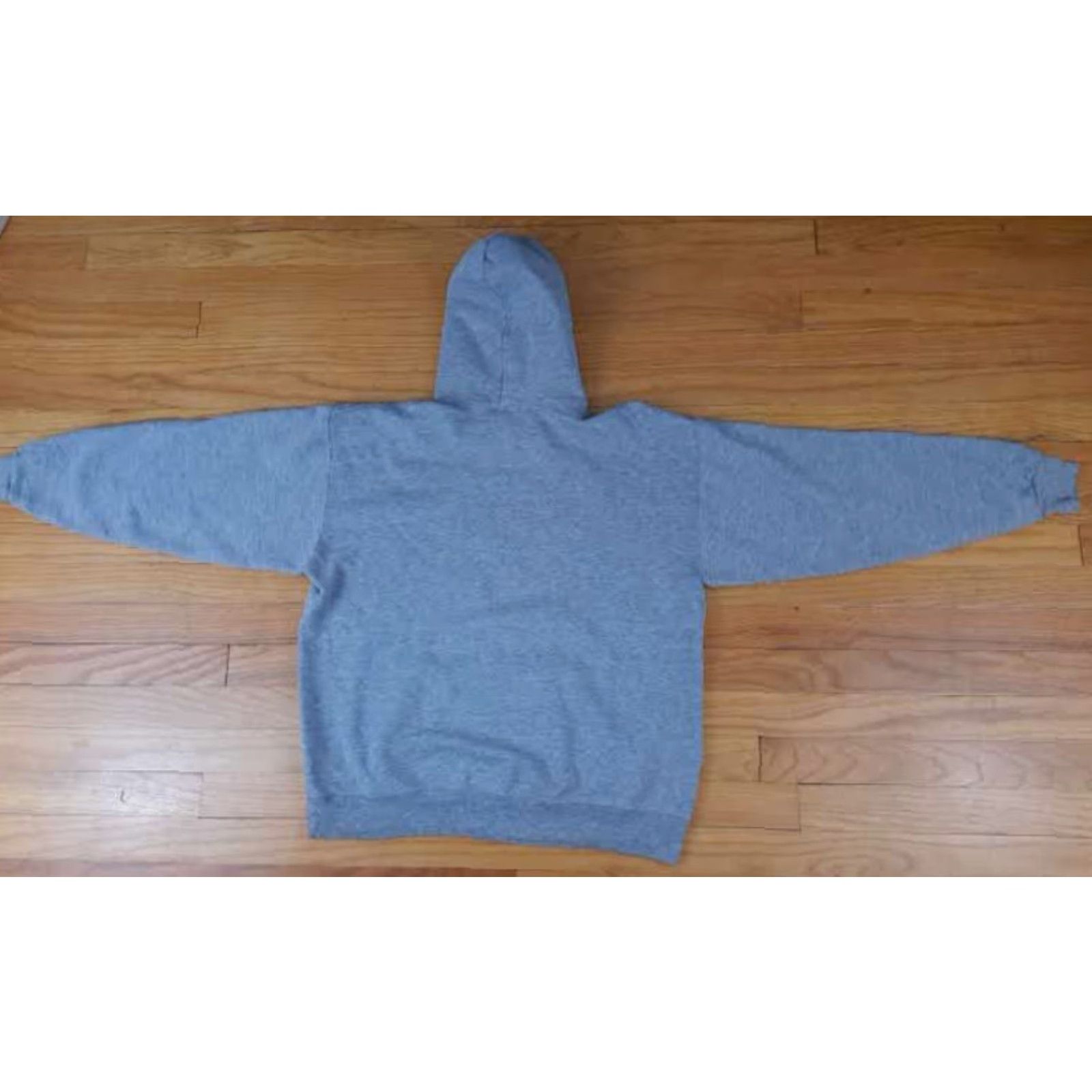 Vintage VINTAGE Eastern Michigan Eagles Pullover Hooded Sweatshirt Hoodie Large Gray Unisex Adults L Size US L / EU 52-54 / 3 - 4 Thumbnail