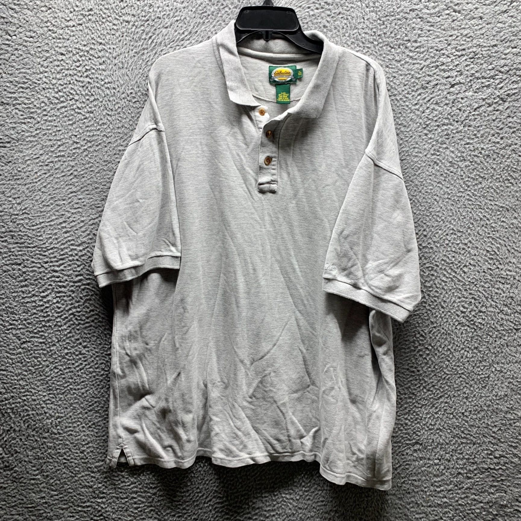 Vintage Cabela's Polo Shirt XL Gray Cotton Mens Casual Outdoor Polo Shirt XL Gray Cotton Mens Vintage: No Size US XL / EU 56 / 4 - 2 Thumbnail