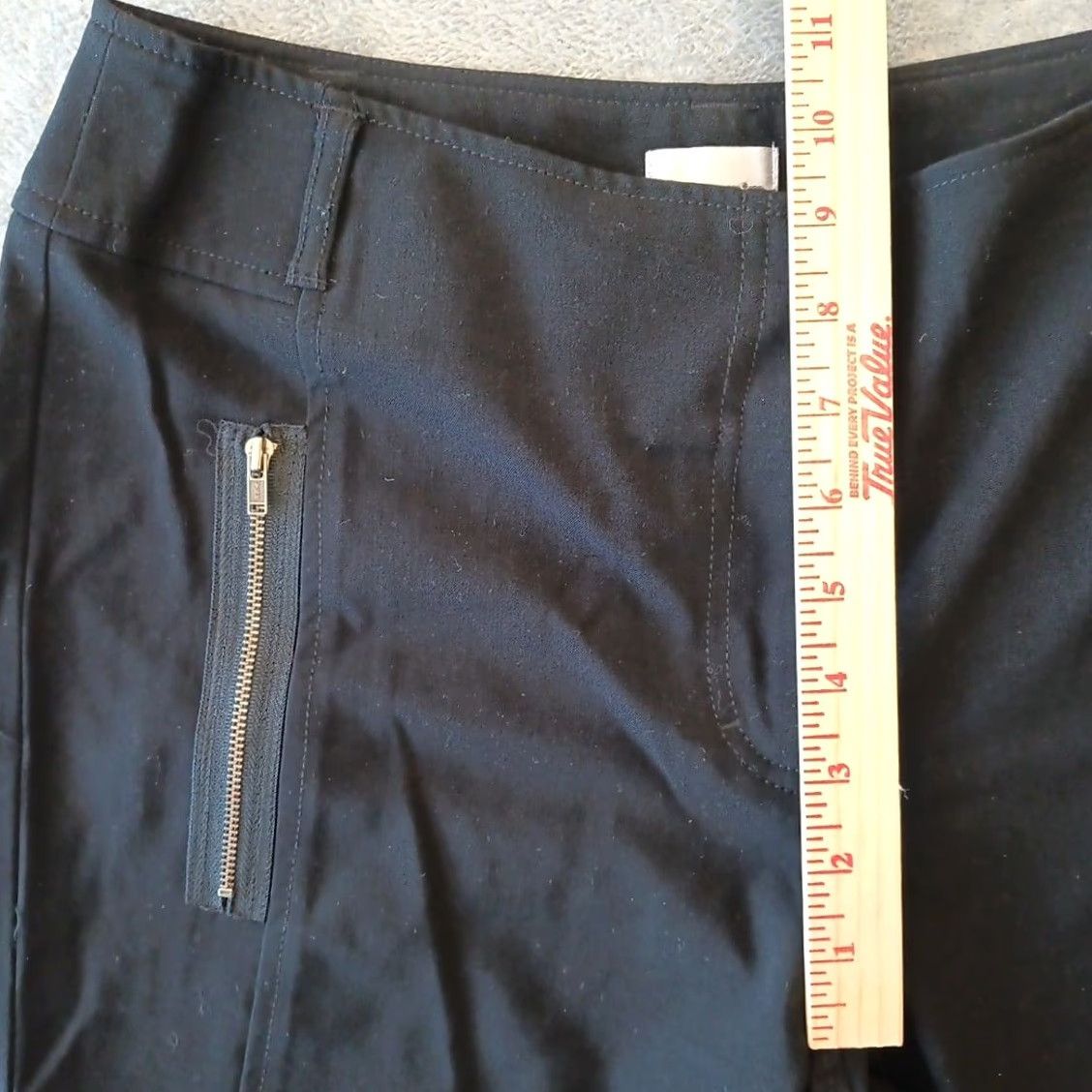 Vintage Chico's Pants Womens Size 0 Ankle Straight Leg 29x31 Black Mid Rise Regular Inseam 31"} Size 25" / US 0 / IT 36 - 4 Thumbnail