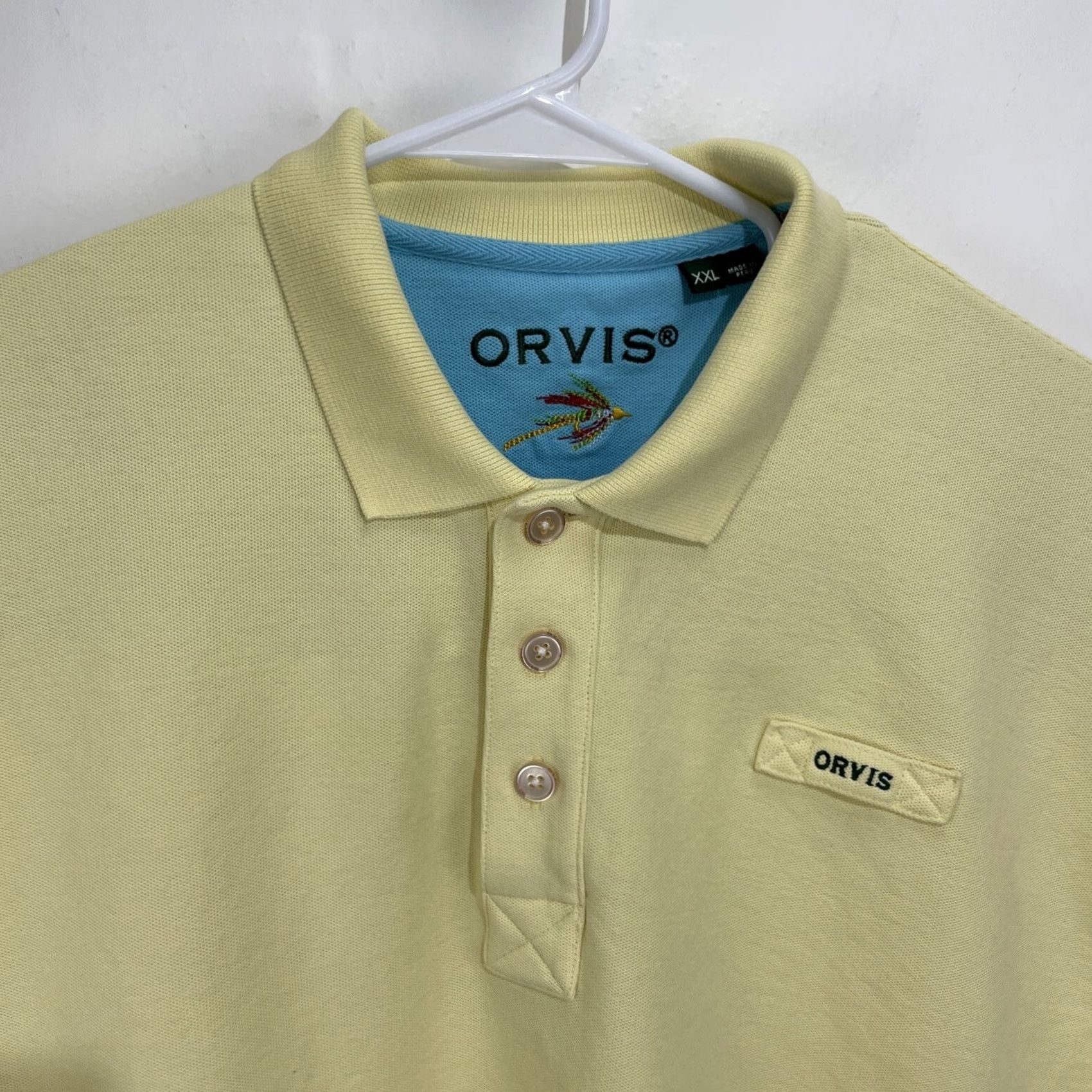 Orvis Orvis Polo Shirt Men's 2XL Yellow Short Sleeve Golf Heavyweight Outdoor Size US XXL / EU 58 / 5 - 4 Thumbnail