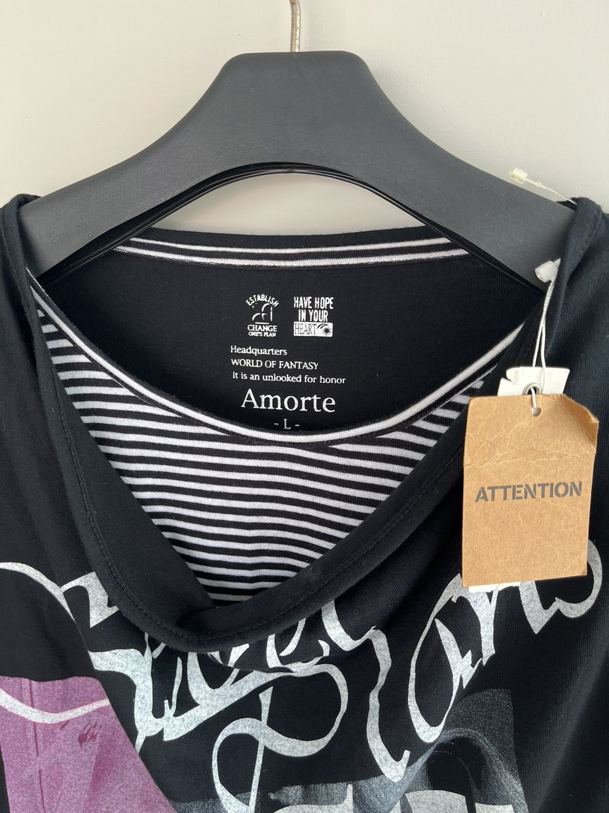 Beauty Beast × If Six Was Nine × Japanese Brand Japanese Amort Poem Double Layer Jawel LongSleeve Punk Style Size US L / EU 52-54 / 3 - 3 Thumbnail