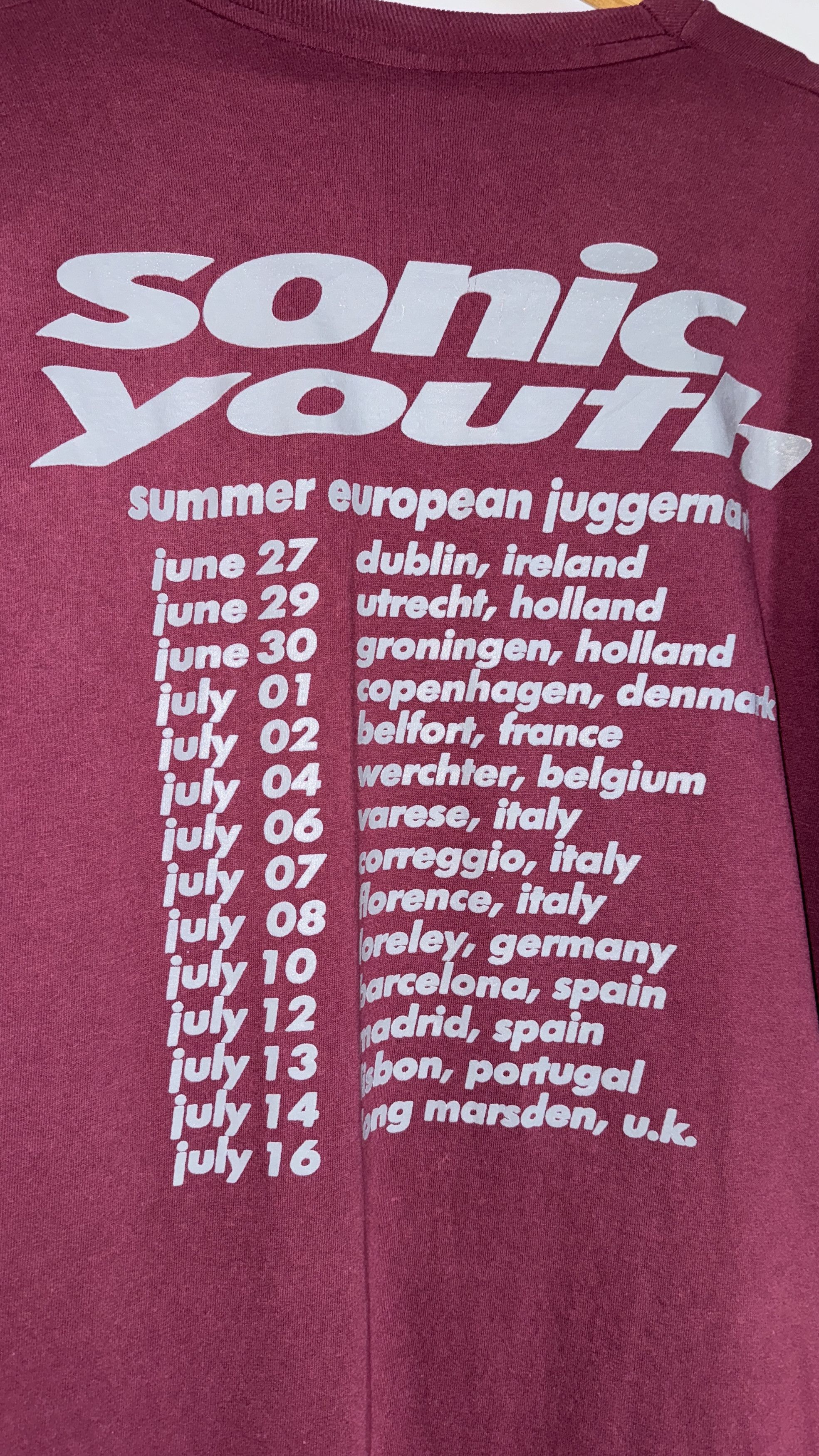 Band Tees × Vintage Sonic Youth 1992 European Tour T-Shirt Size US XL / EU 56 / 4 - 3 Thumbnail