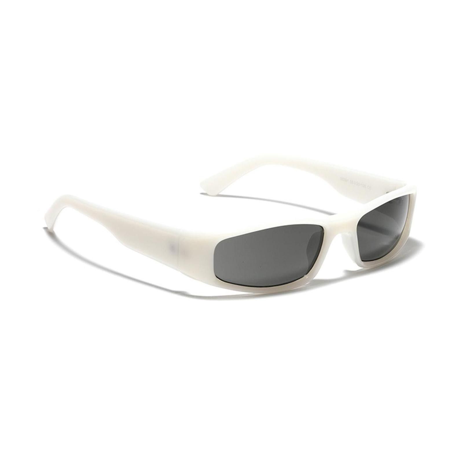 Japanese Brand Vtg Avant Garde Y2K White Jade Rectangle Sunglasses Unisex Size ONE SIZE - 2 Thumbnail