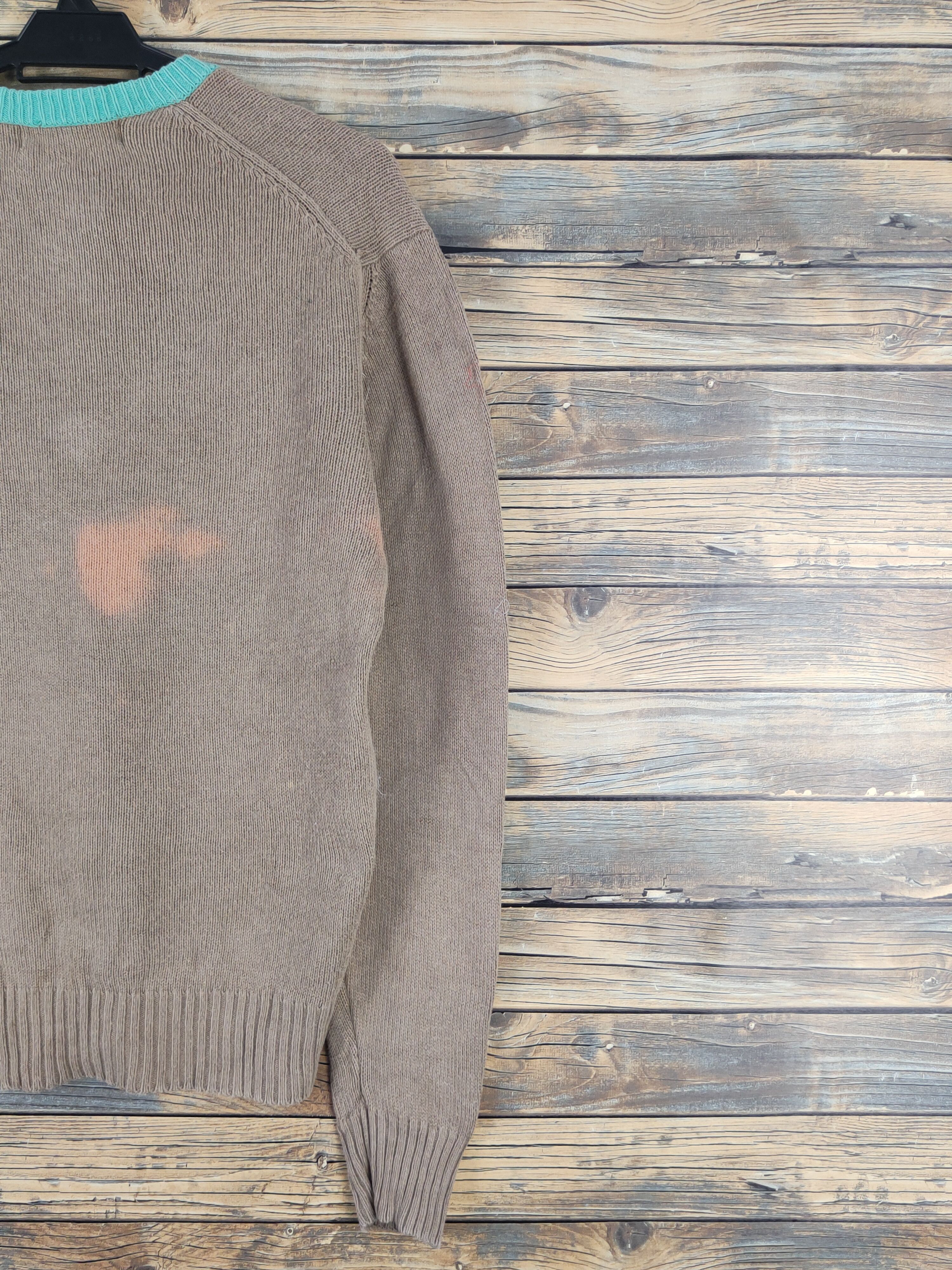 Vintage Crocodile Brown Faded Knitwear Sweatshirts #W1660 Size US L / EU 52-54 / 3 - 11 Thumbnail