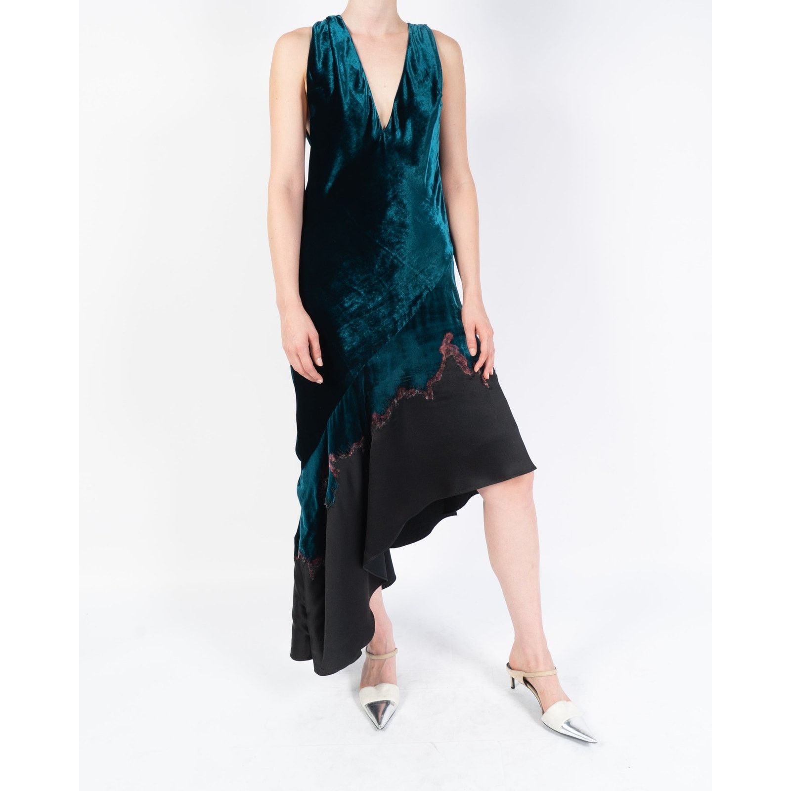 Haider Ackermann FW17 Burnt Detail Velvet Dress Size S / US 4 / IT 40 - 3 Thumbnail