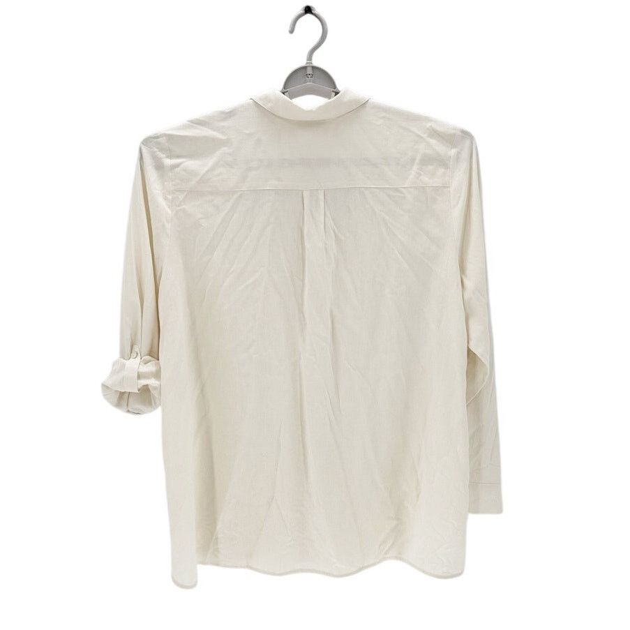 Other J.Jill cream silk roller tab button up size 1X neutral Size XL / US 12-14 / IT 48-50 - 2 Thumbnail
