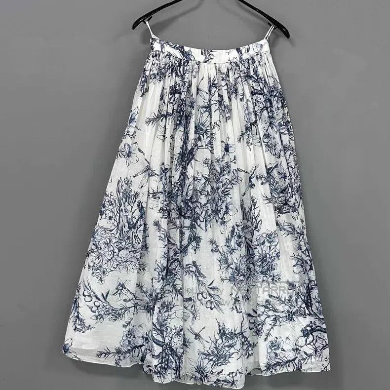 Dior Dior New floral silk double-layer skirt Size 42" / US 20 - 1 Thumbnail