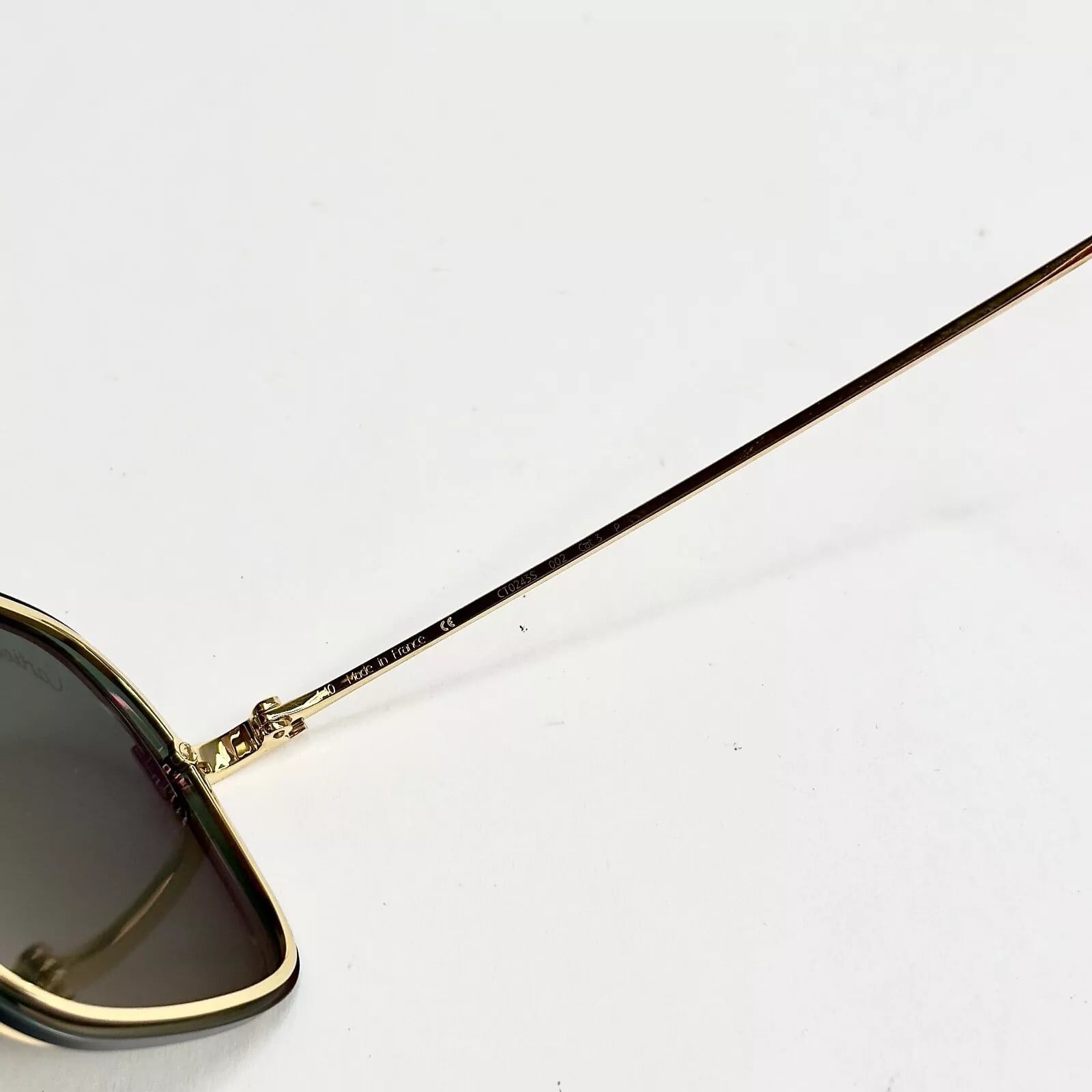 Cartier CARTIER Santos Dumont Screw CT0243S Gold Sunglasses 0243 002 Size ONE SIZE - 6 Thumbnail