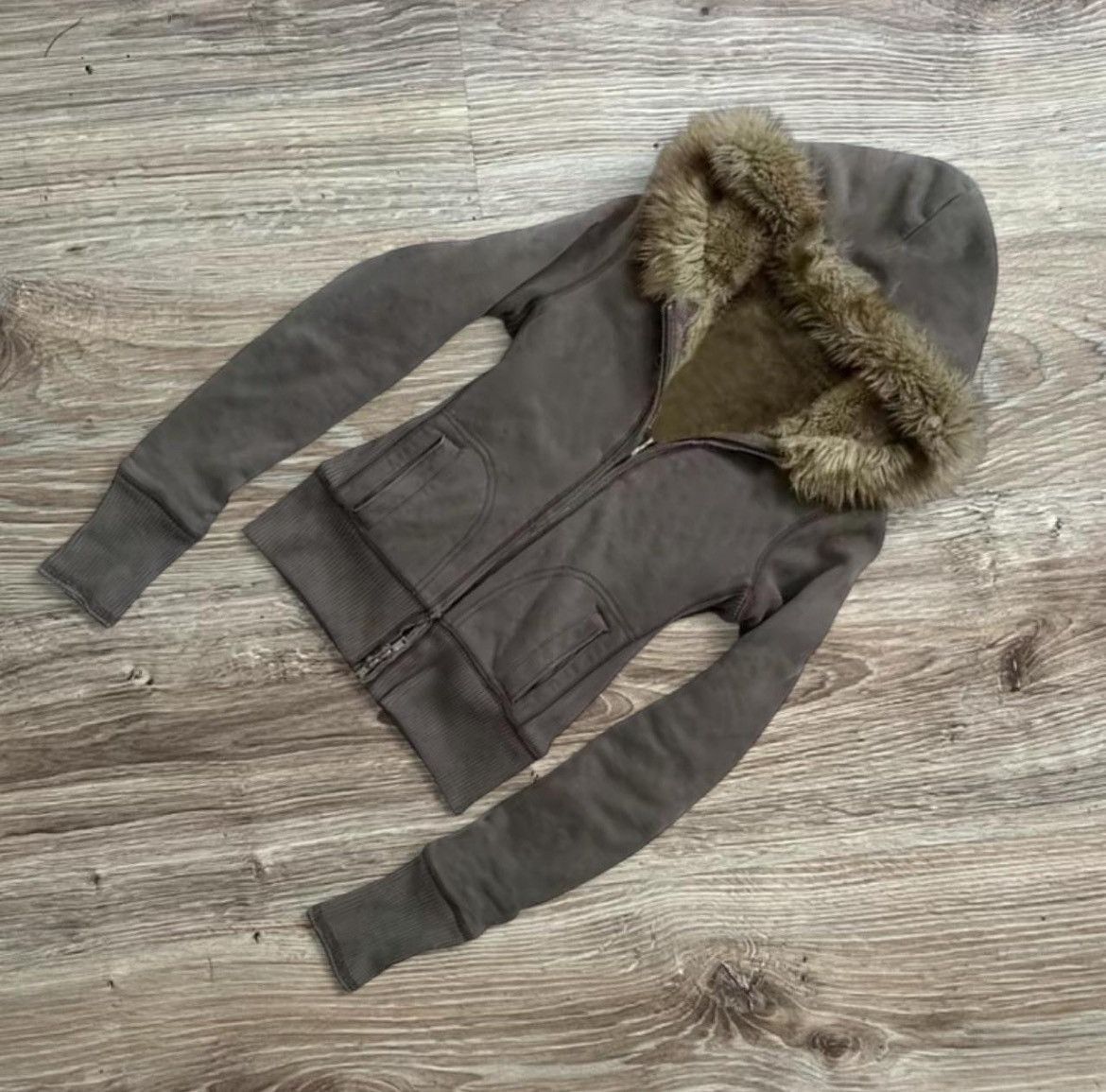 Other Y2k brown hoodie Size S / US 4 / IT 40 - 2 Thumbnail