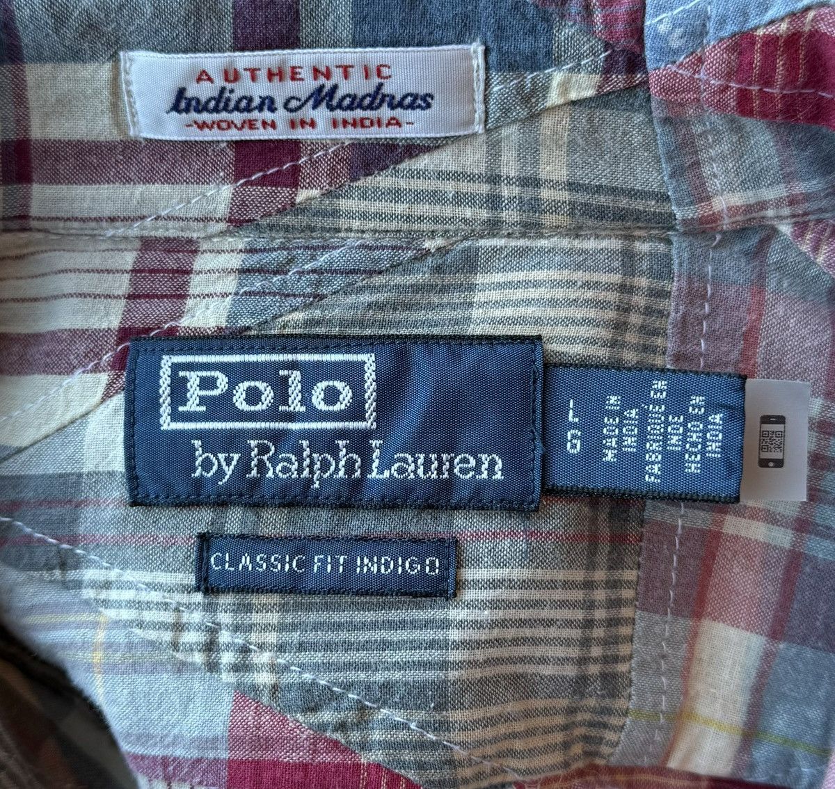 Polo Ralph Lauren Beautiful Polo Ralph Lauren Patchwork / Madras Button-Up Size US L / EU 52-54 / 3 - 6 Thumbnail
