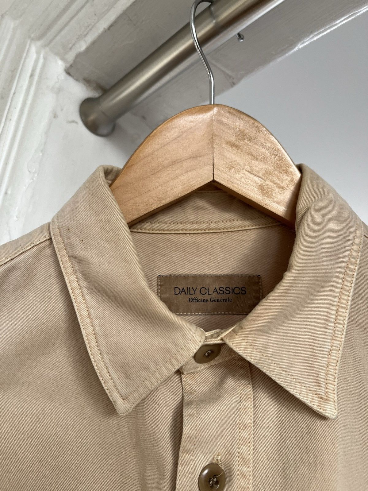 Officine Generale Officine Generale Patch Pocket overshirt (Ecru / Beige) Size US S / EU 44-46 / 1 - 2 Thumbnail