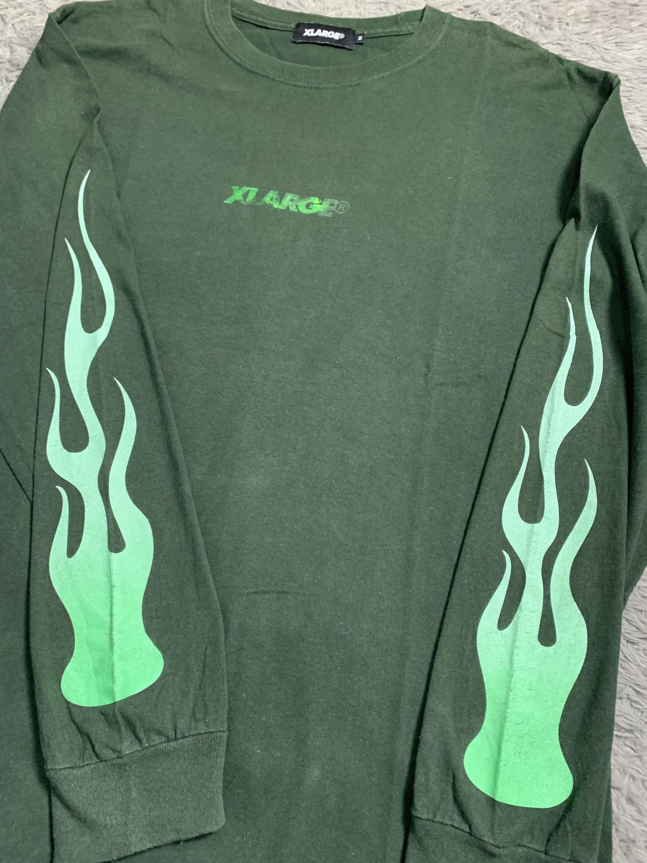 X-LARGE Vintage Flames Long Sleeve XLarge Street Wear Japan Market Size US M / EU 48-50 / 2 - 1 Thumbnail